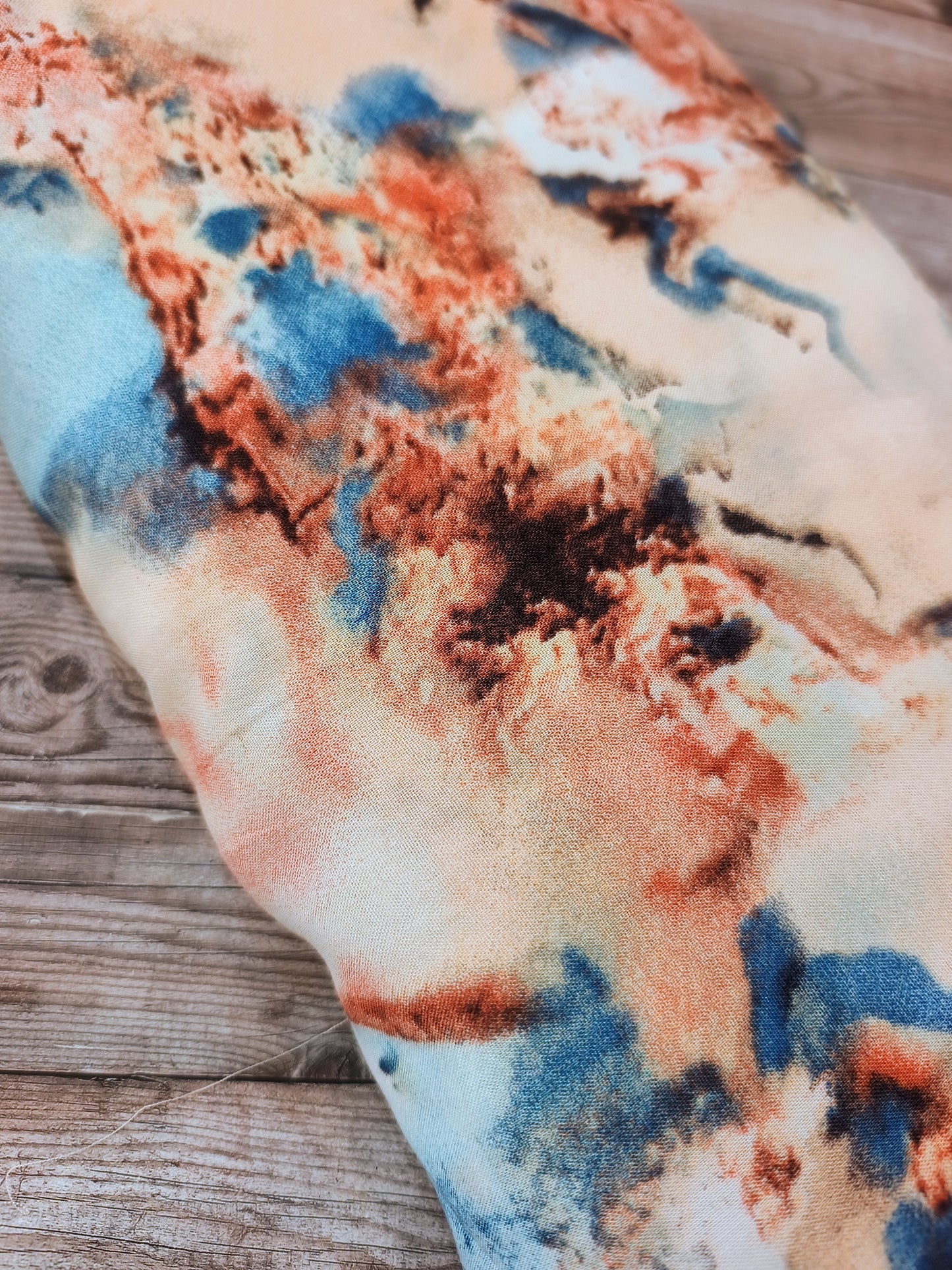 Rust Marble Viscose