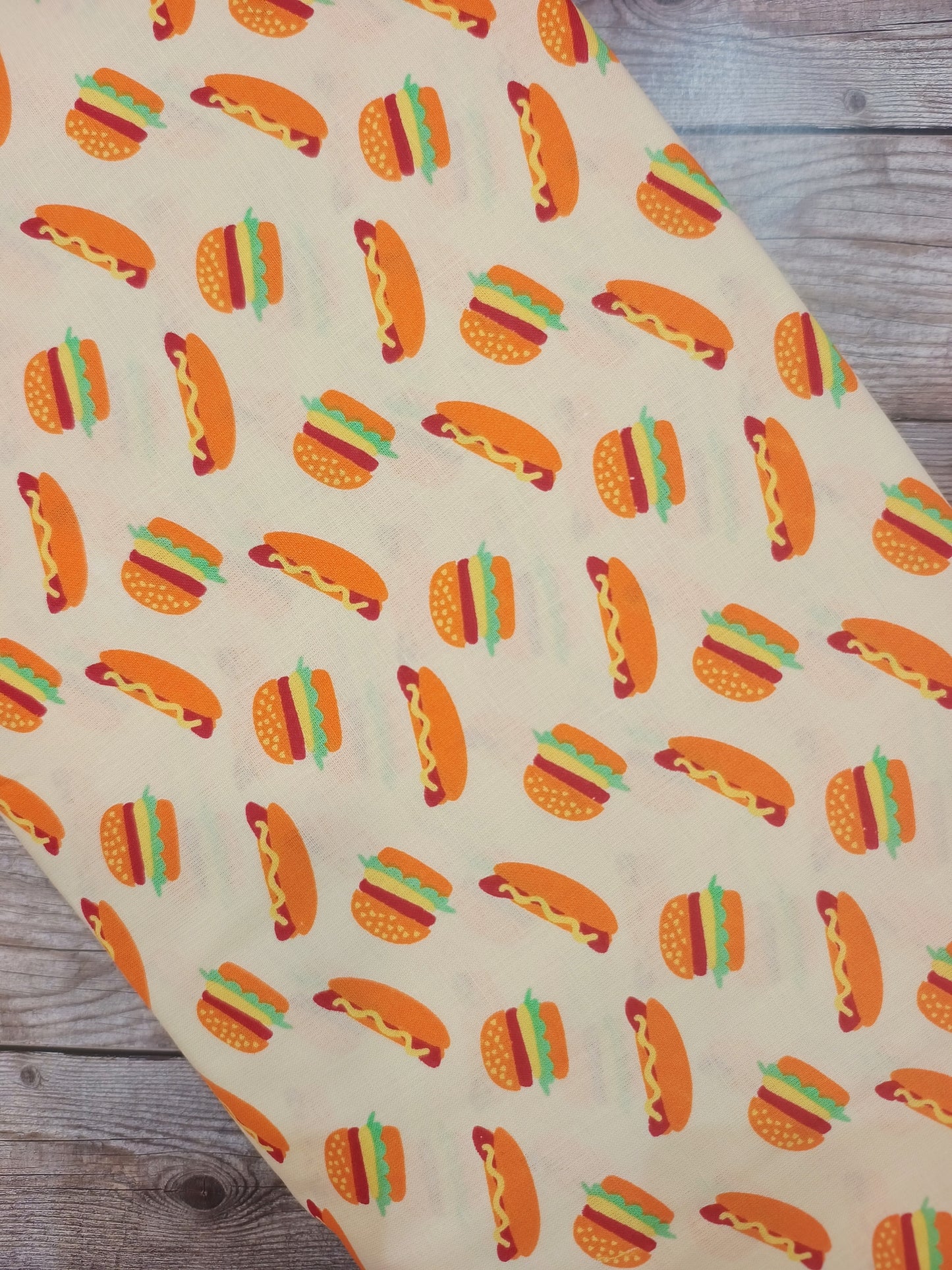 Hot Dogs & Burgers Cotton