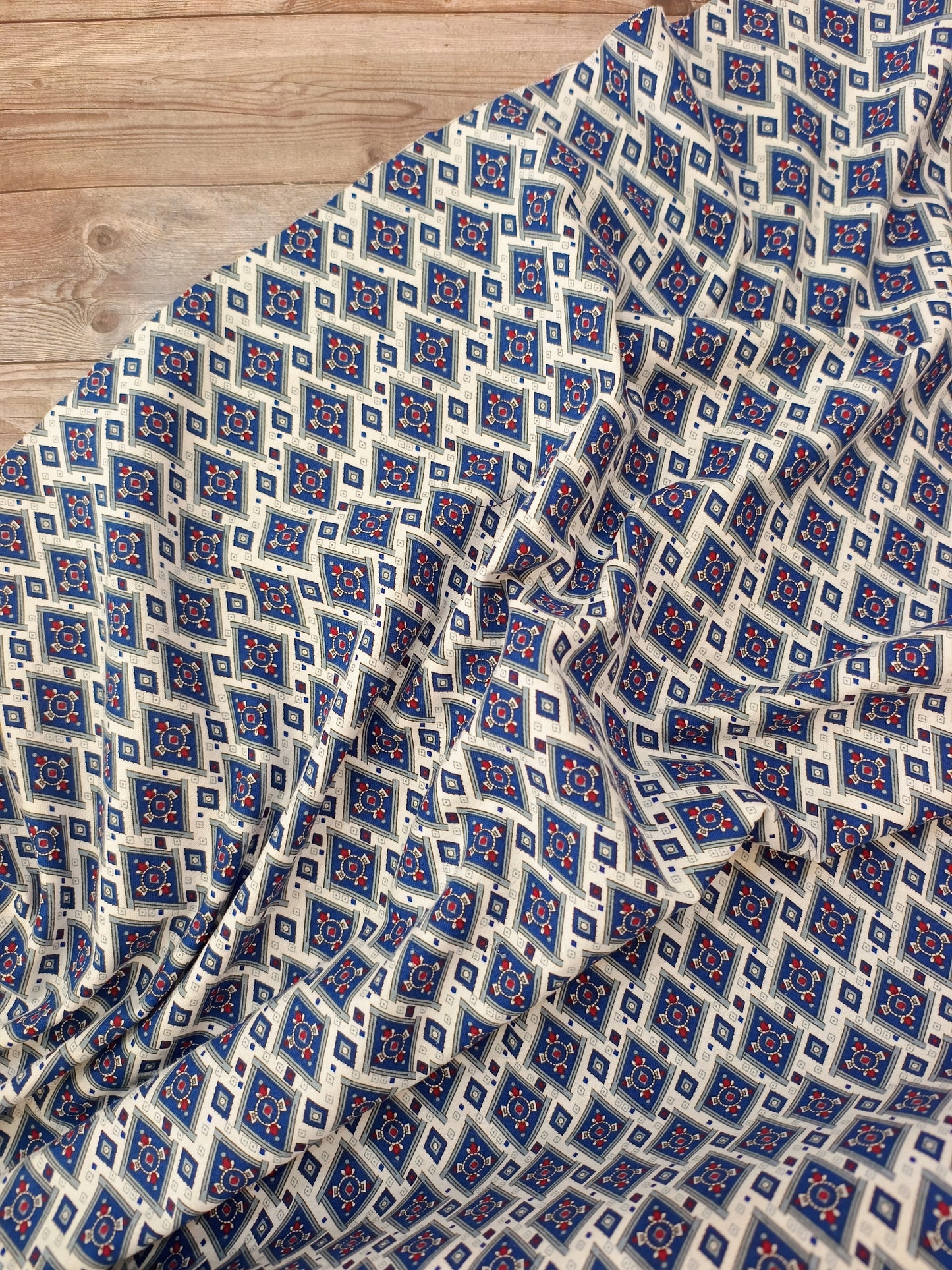 Geometric Brushed Cotton