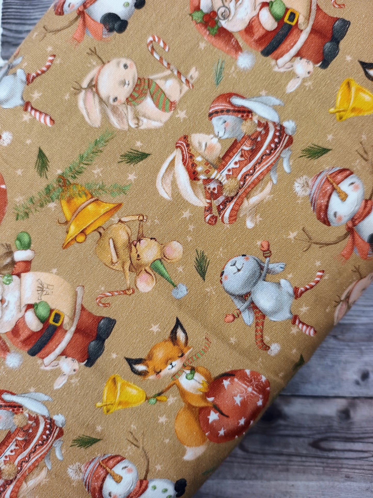 Cute Christmas Cotton Jersey