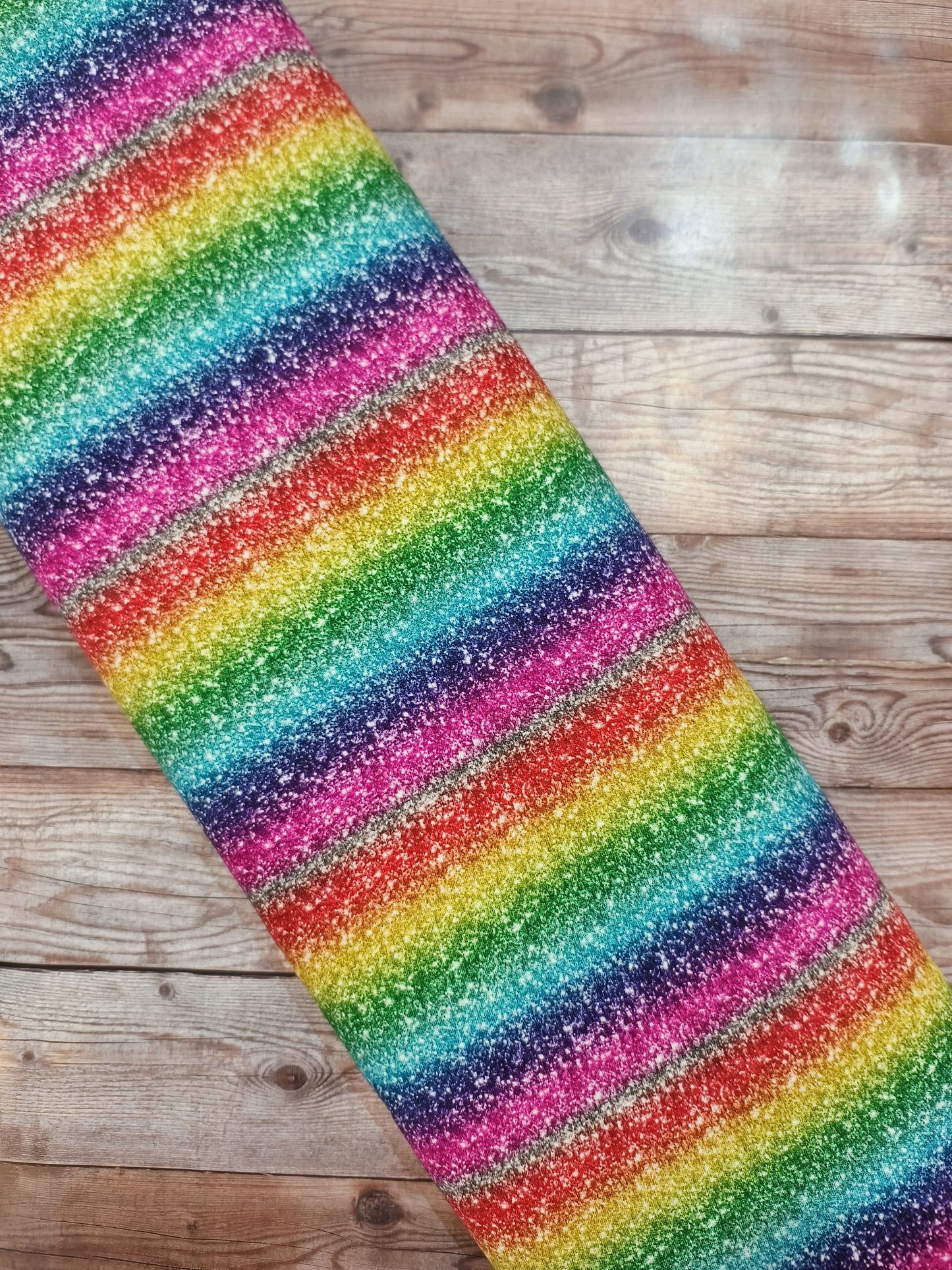 Rainbow Glitter Cotton