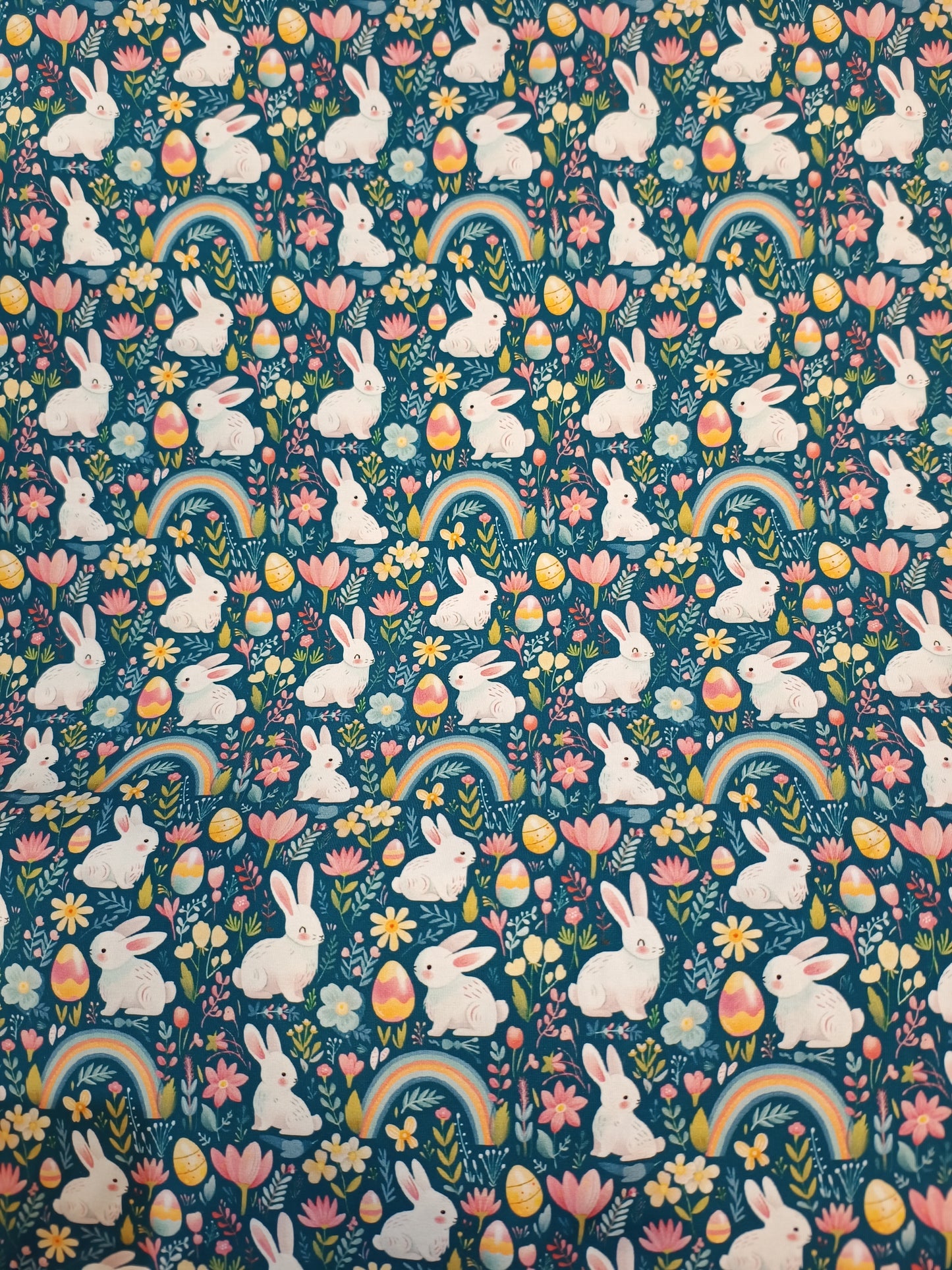 Rabbits & Rainbows Cotton Jersey