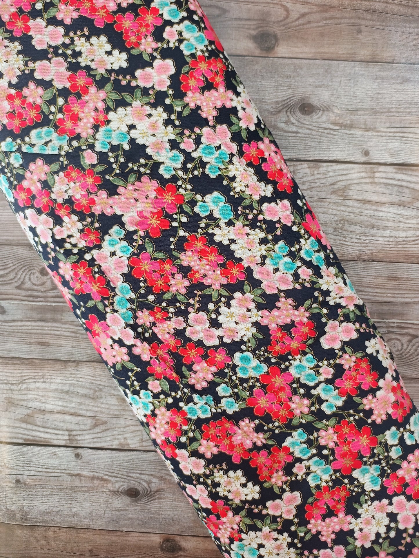 Japanese Cherry Blossom Foil Cotton