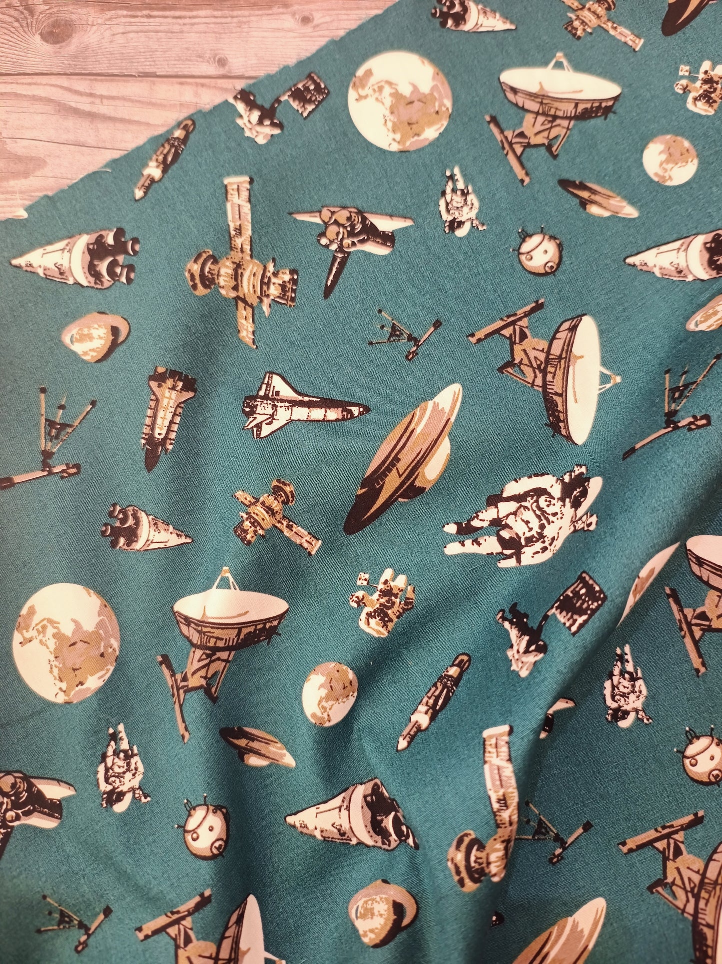 Space Centre Cotton Poplin
