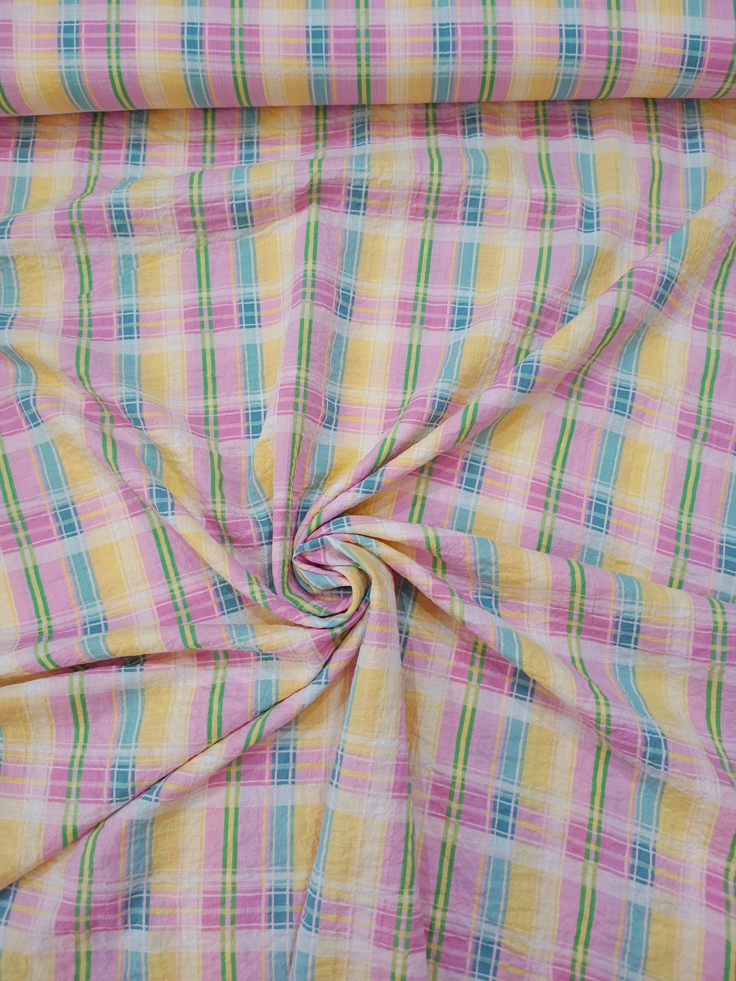 Multicoloured Gingham Seer Sucker