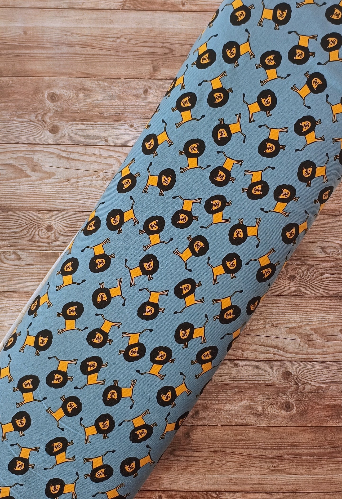 Smiley Lion Cotton Jersey