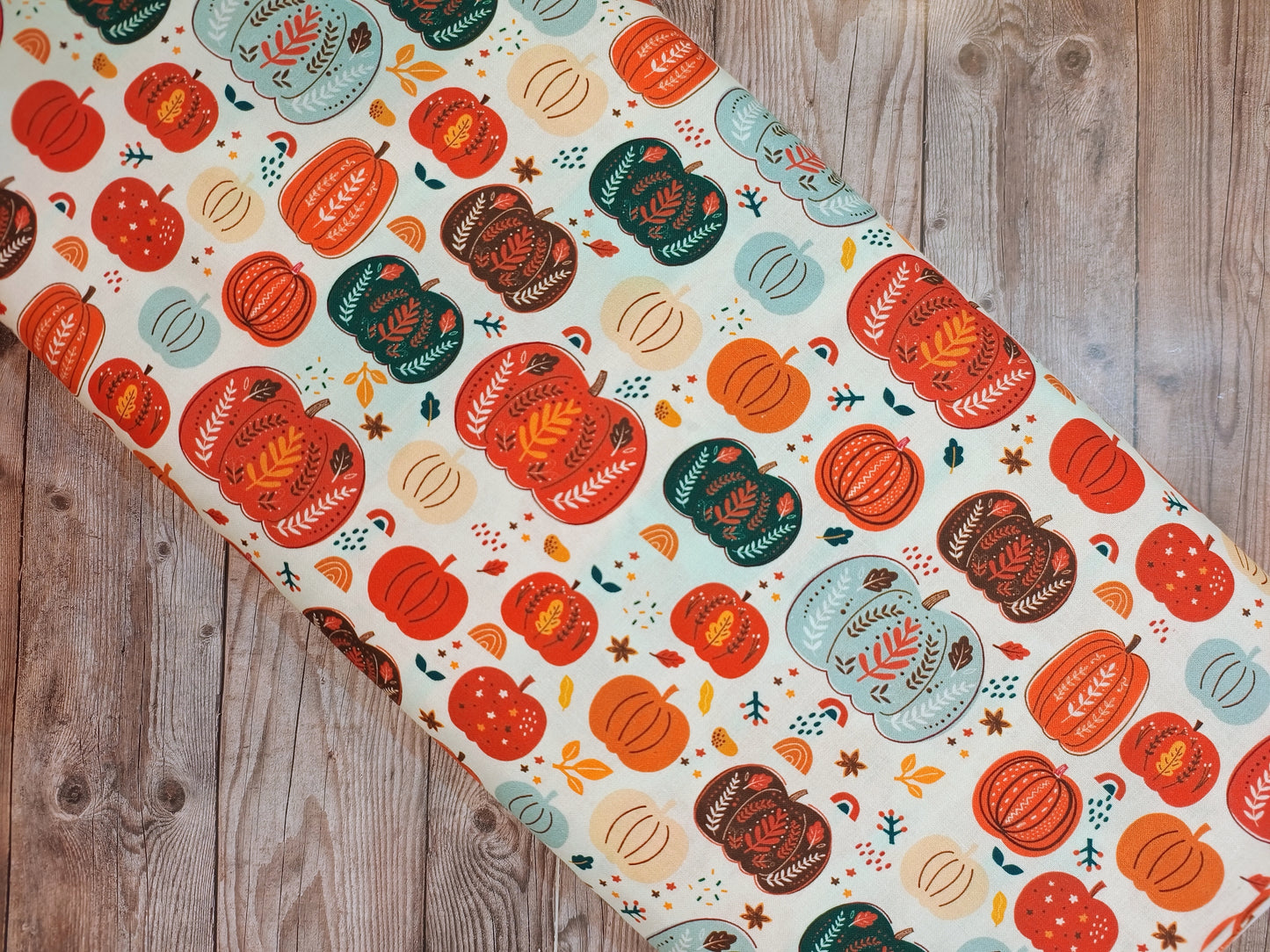 Autumn Pumpkins Cotton