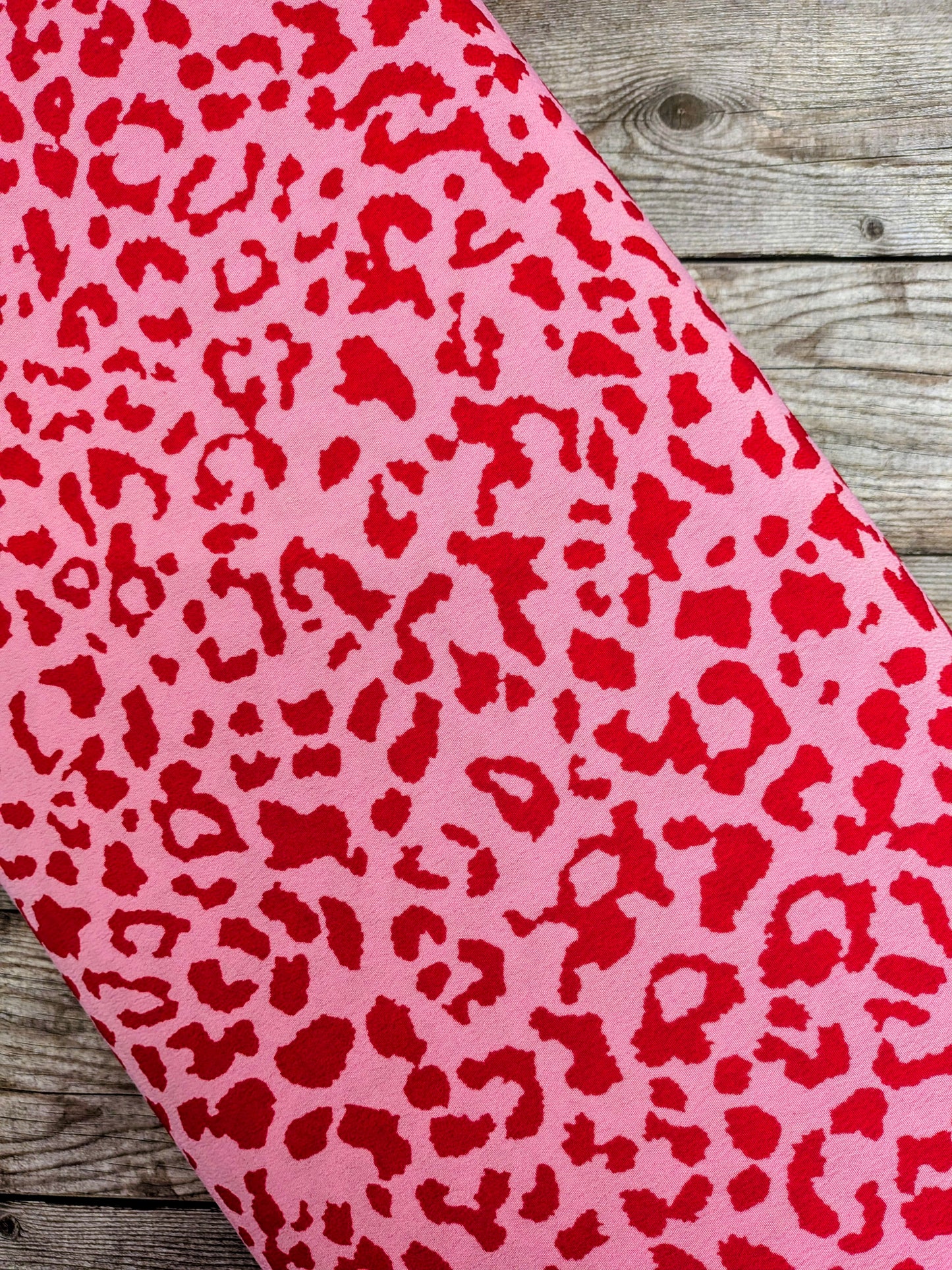 Pink Animal Print Crepe