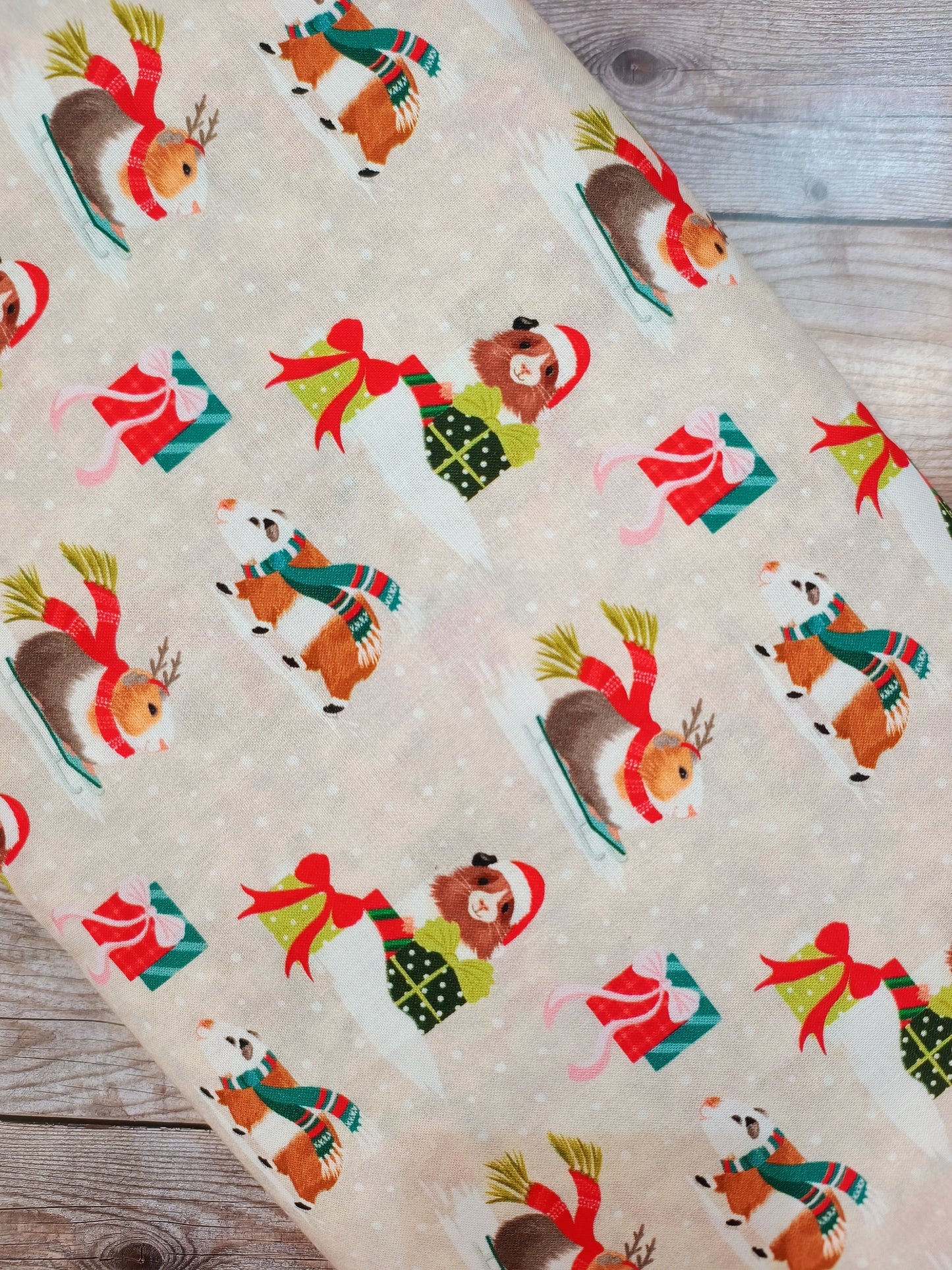 Guinea Pig Christmas Cotton