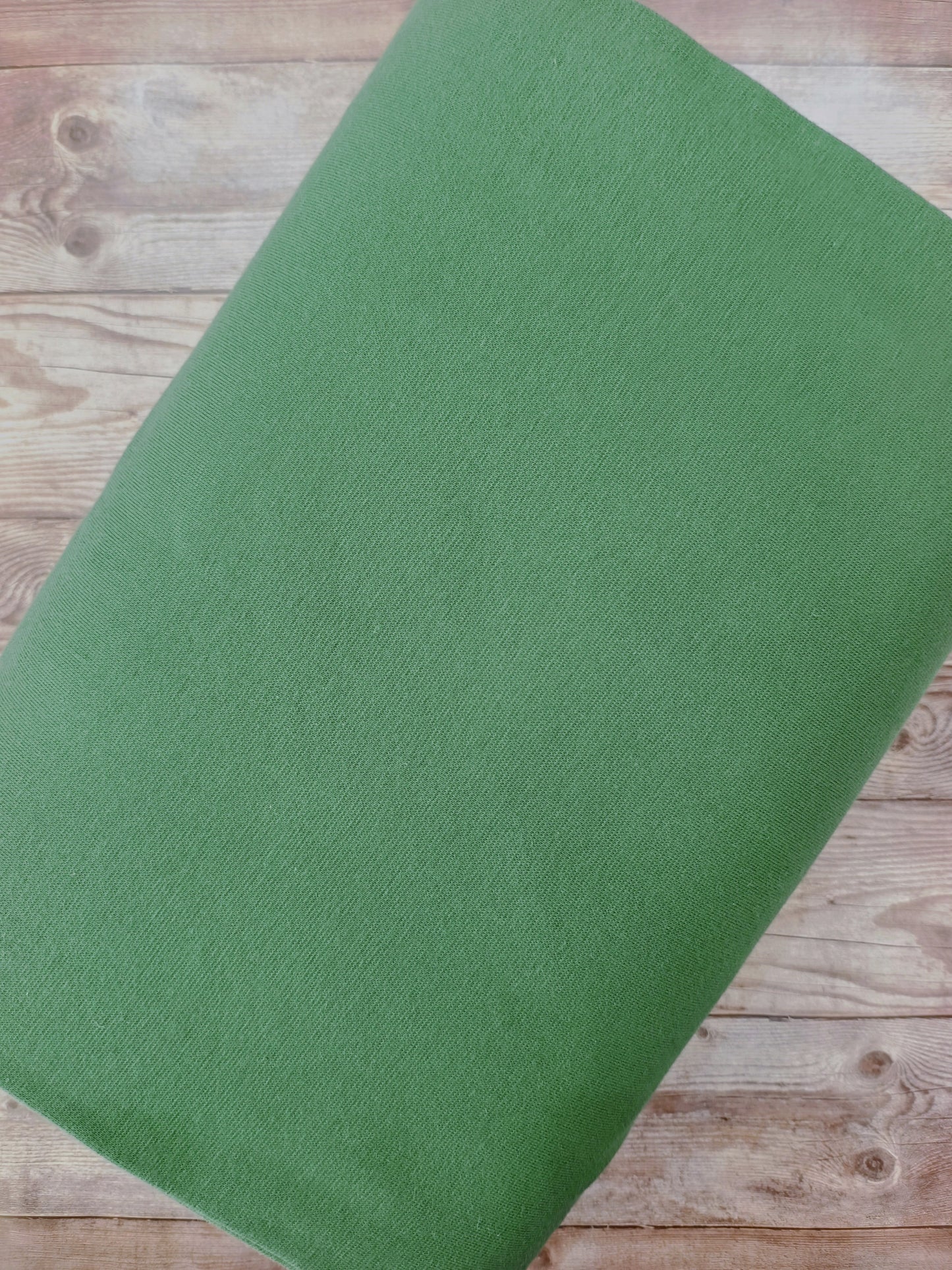 Dark Green Tubular Cotton Ribbing Jersey