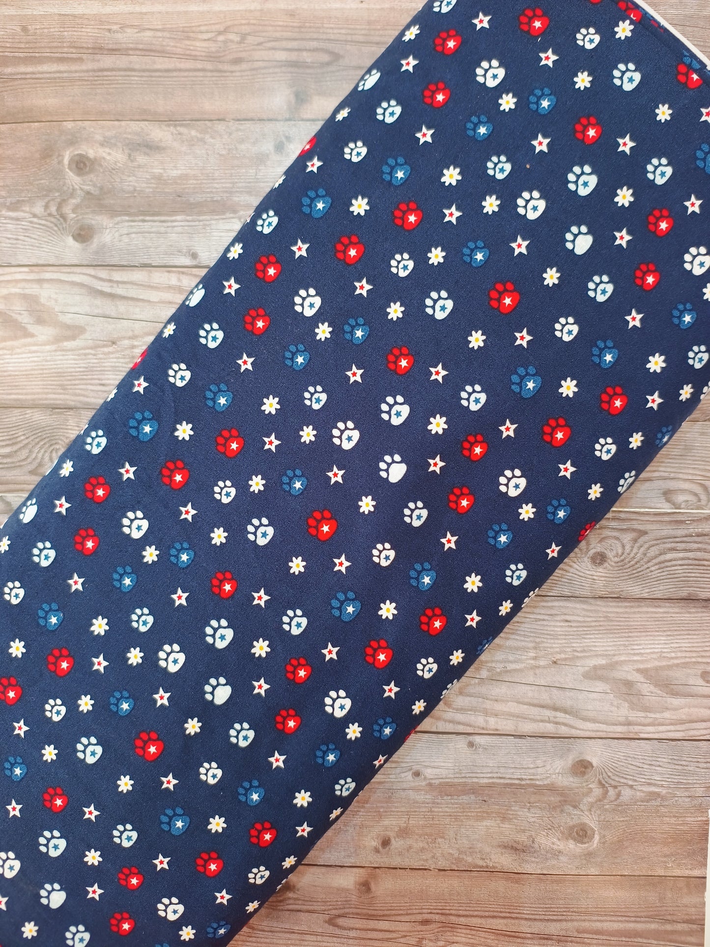 Paw Prints & Stars Cotton