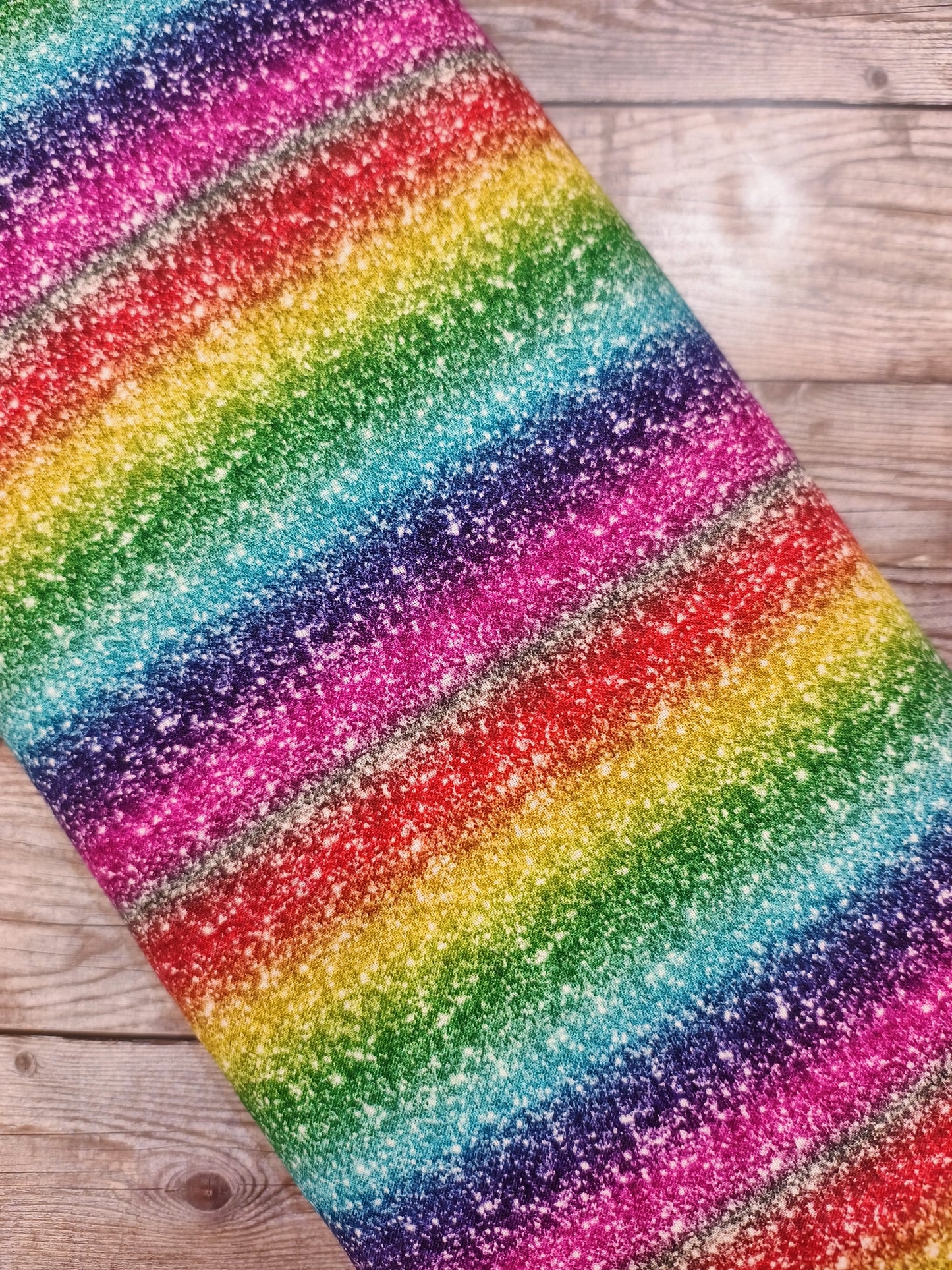 Rainbow Glitter Cotton