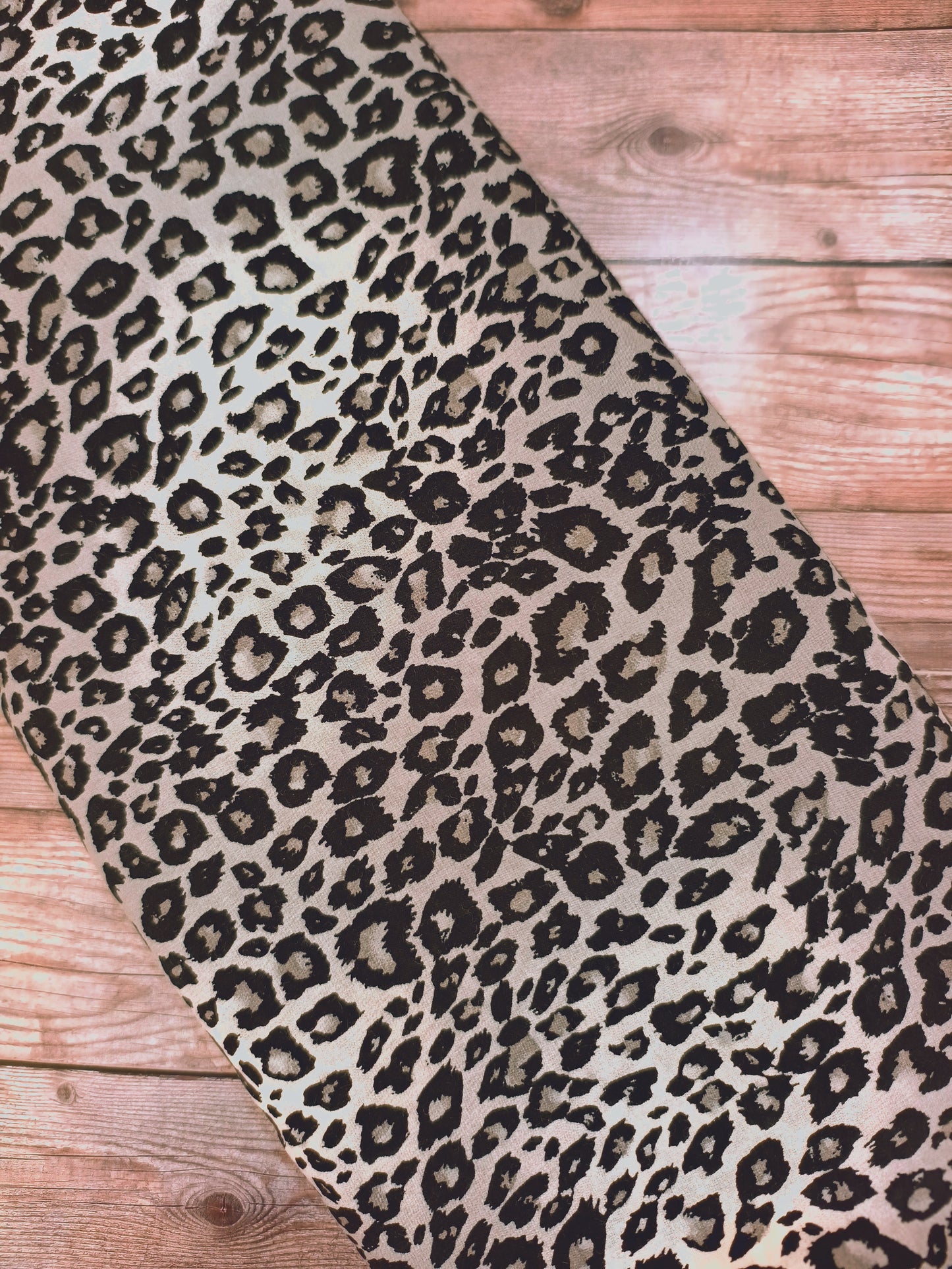 Grey Leopard Print Viscose