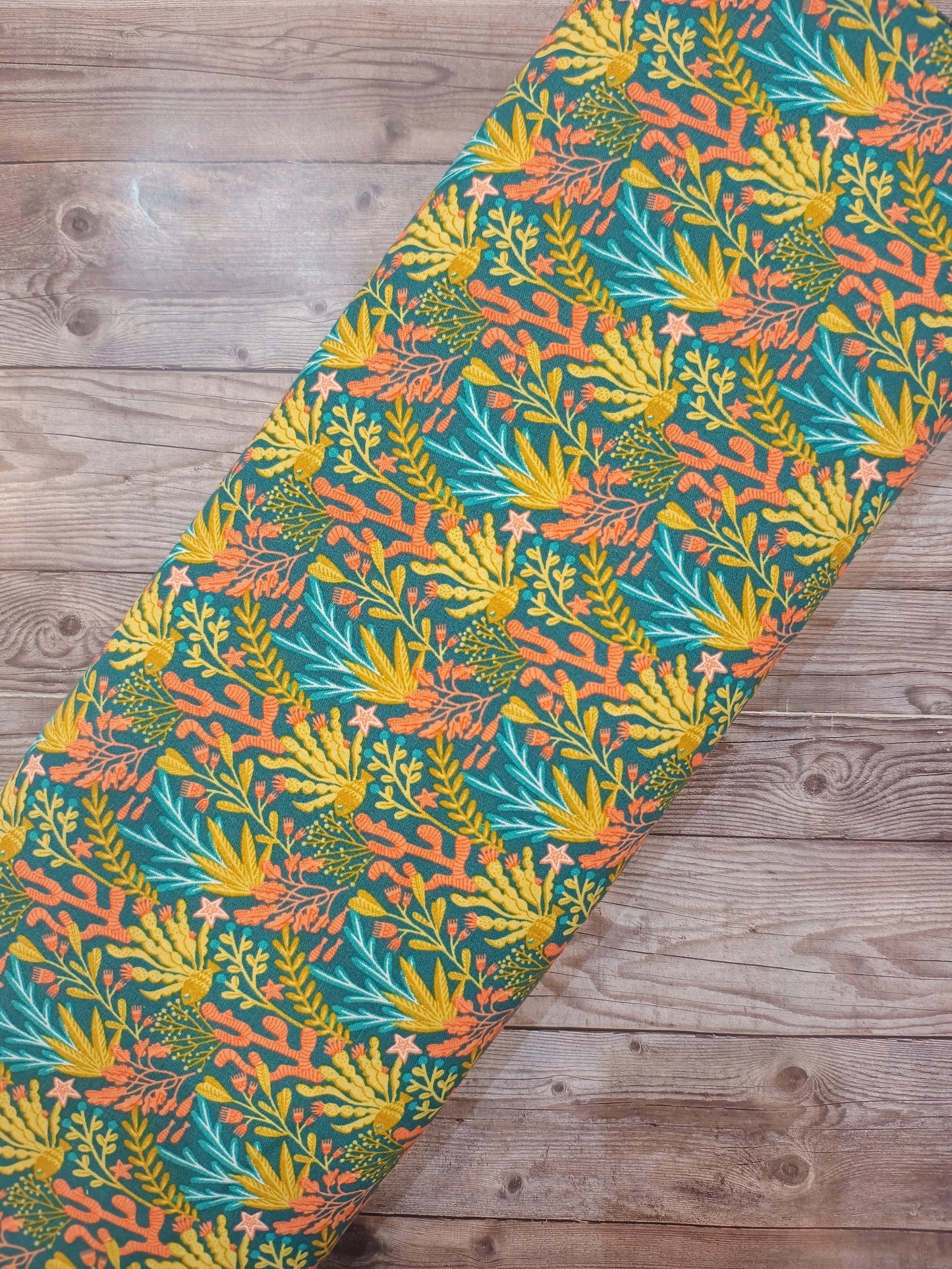 Mermaid Friends Rainbow Coral Cotton