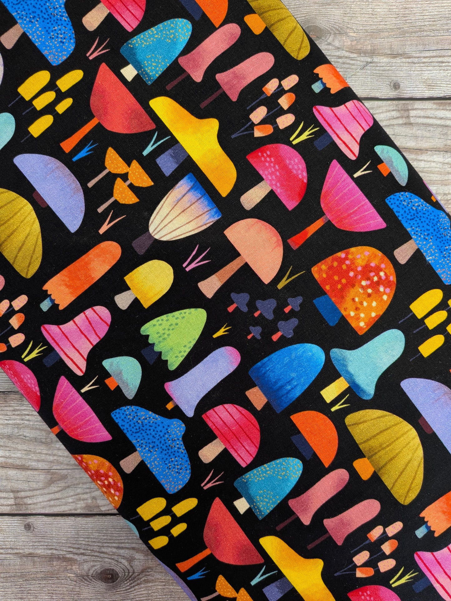 Colourful Mushrooms Cotton
