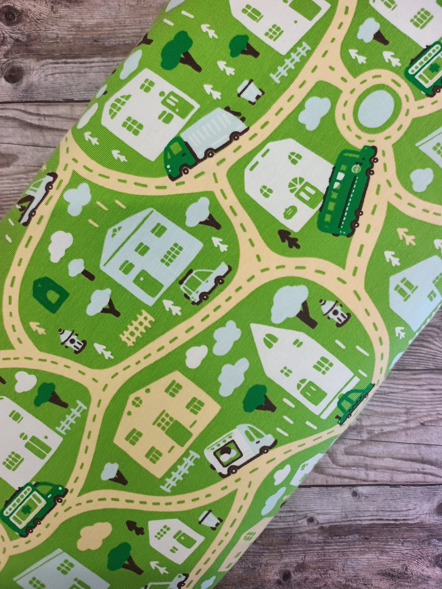 Road Map Cotton Jersey