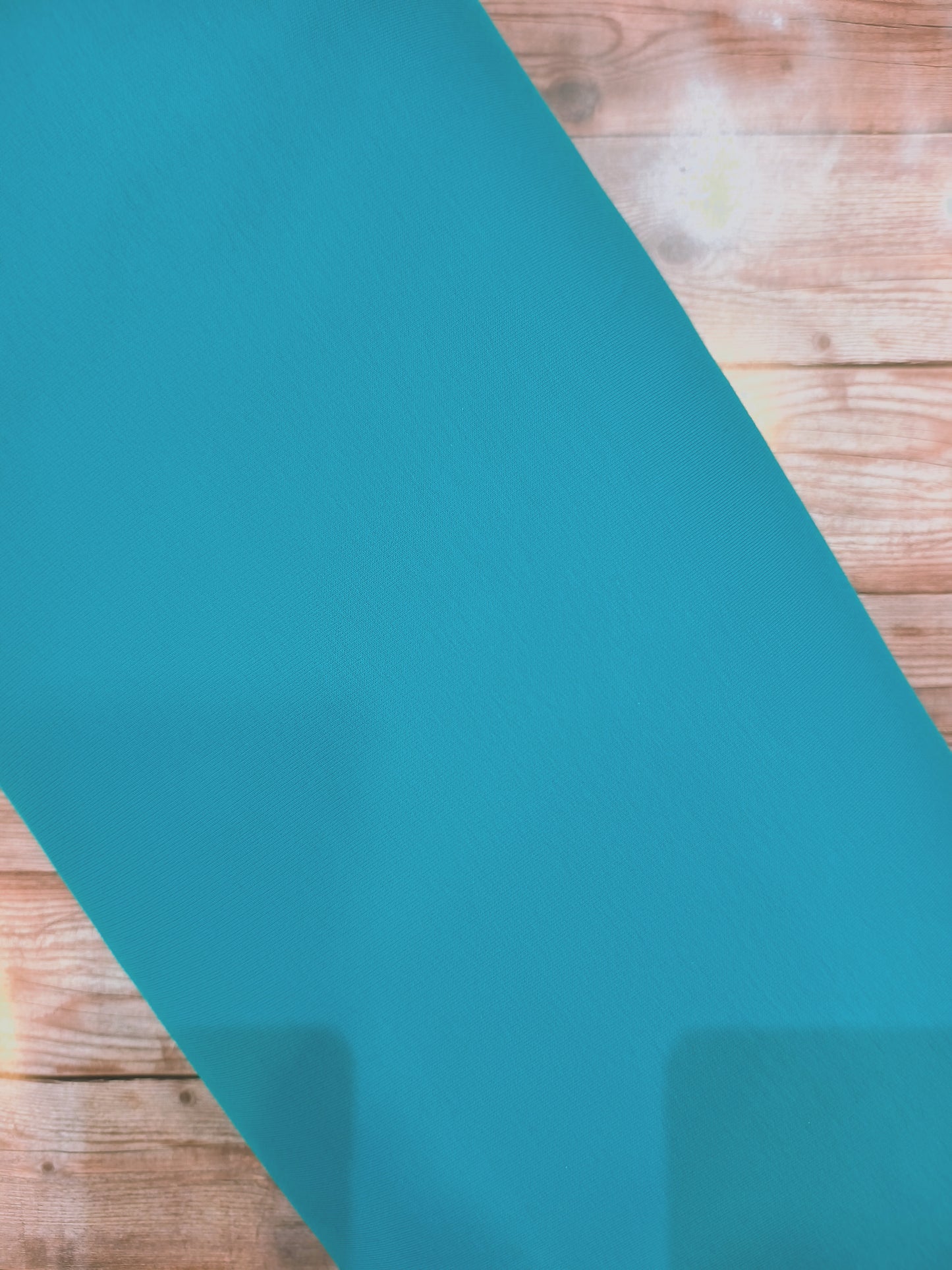 Plain Teal Brushed Back French Terry