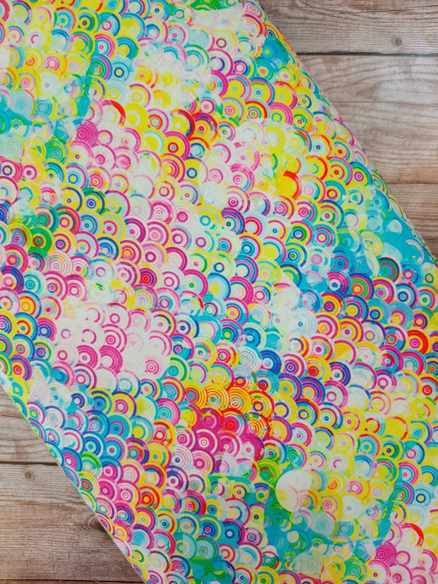 Rainbow Circles Cotton