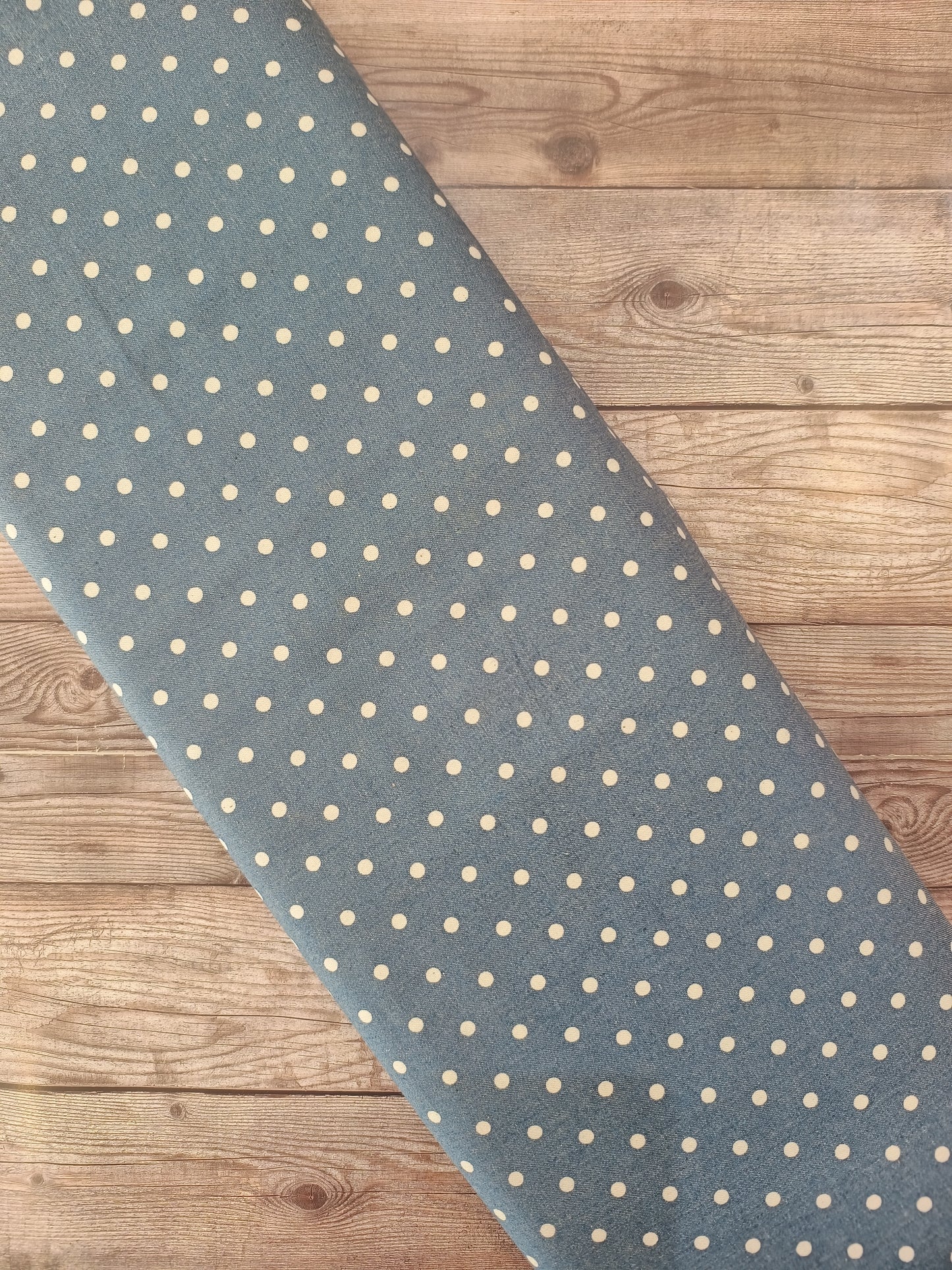 Cotton Chambray Spots