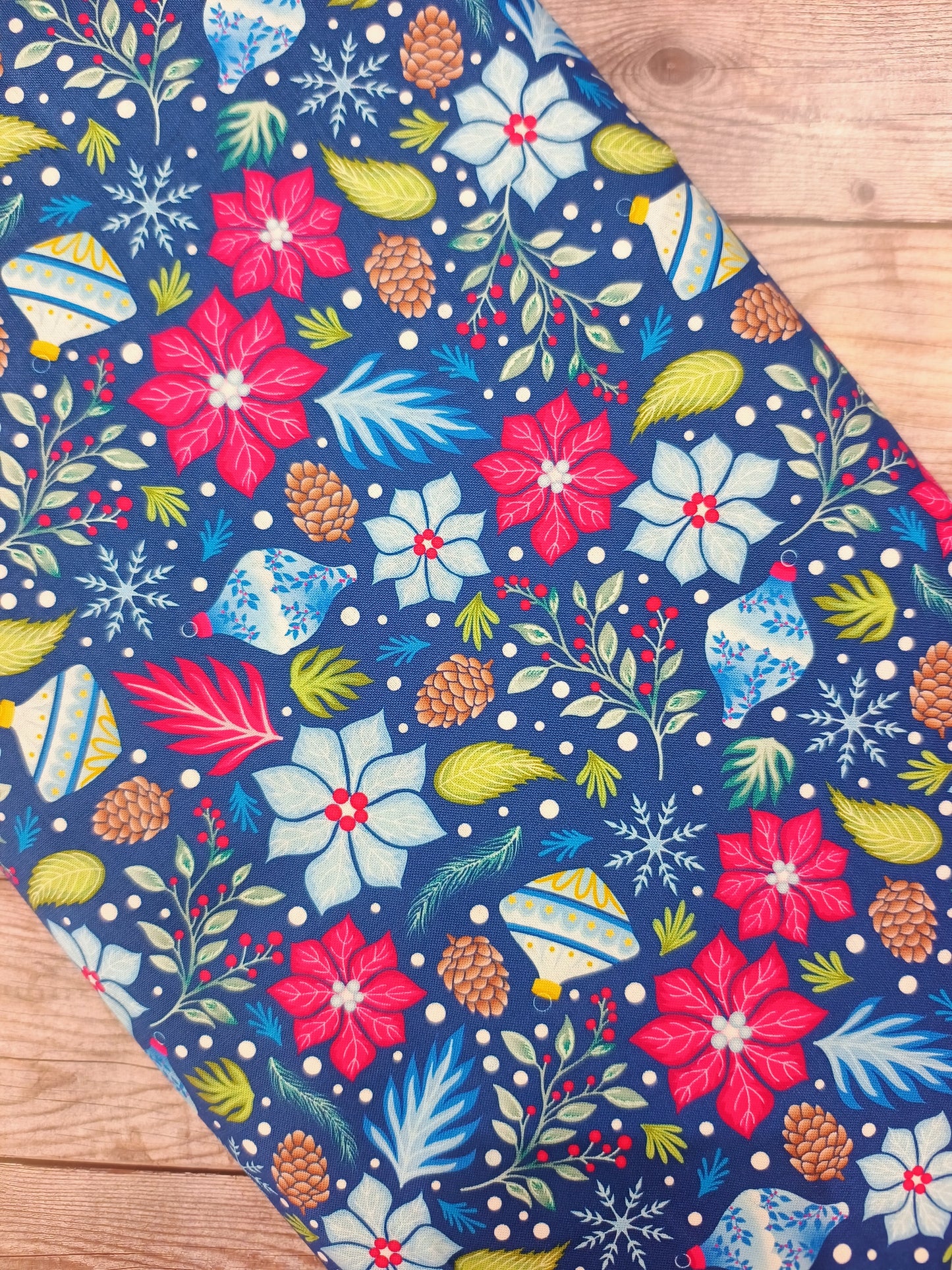 Jewelled Christmas Seasonal Magic Cotton