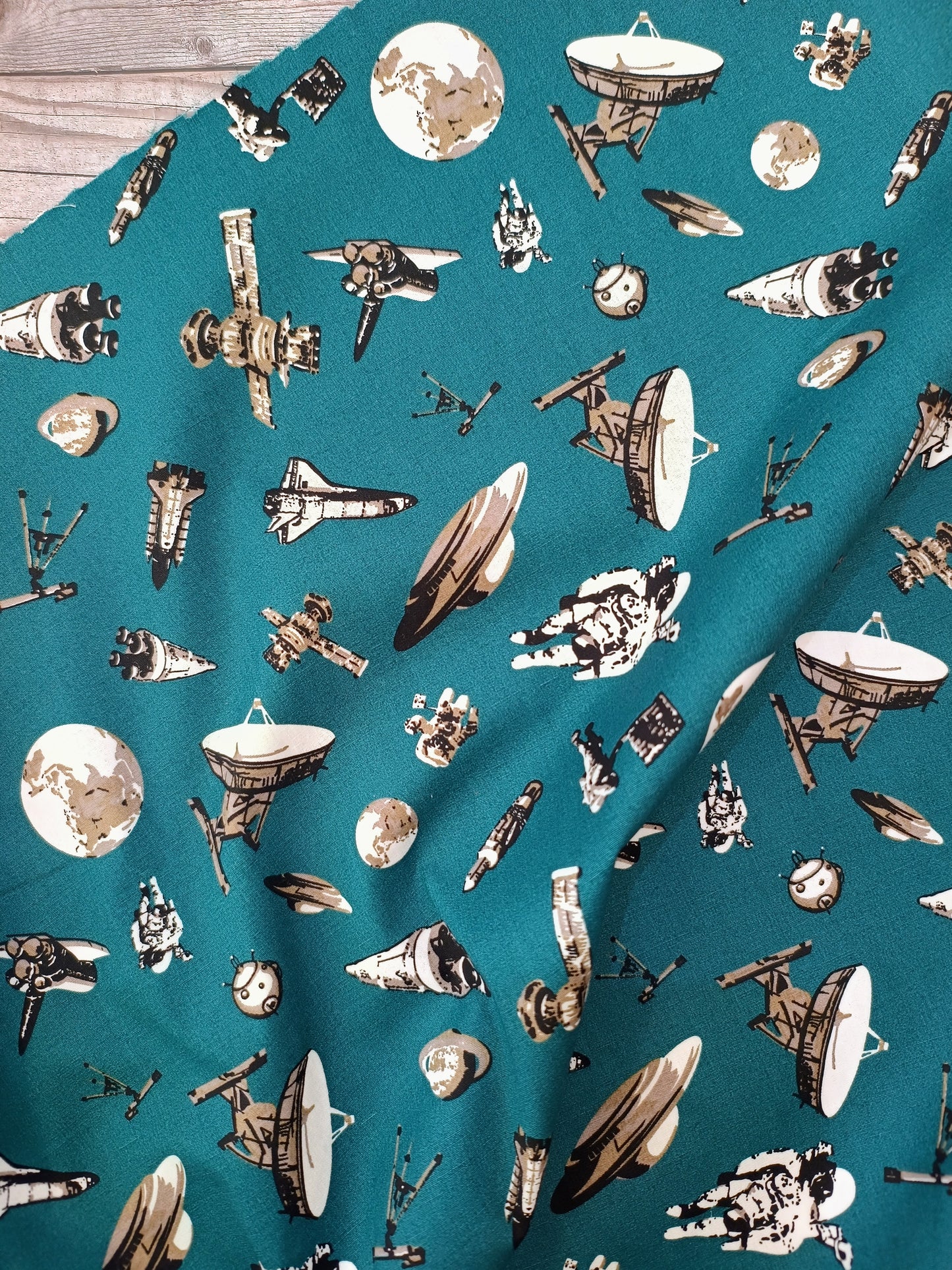 Space Centre Cotton Poplin