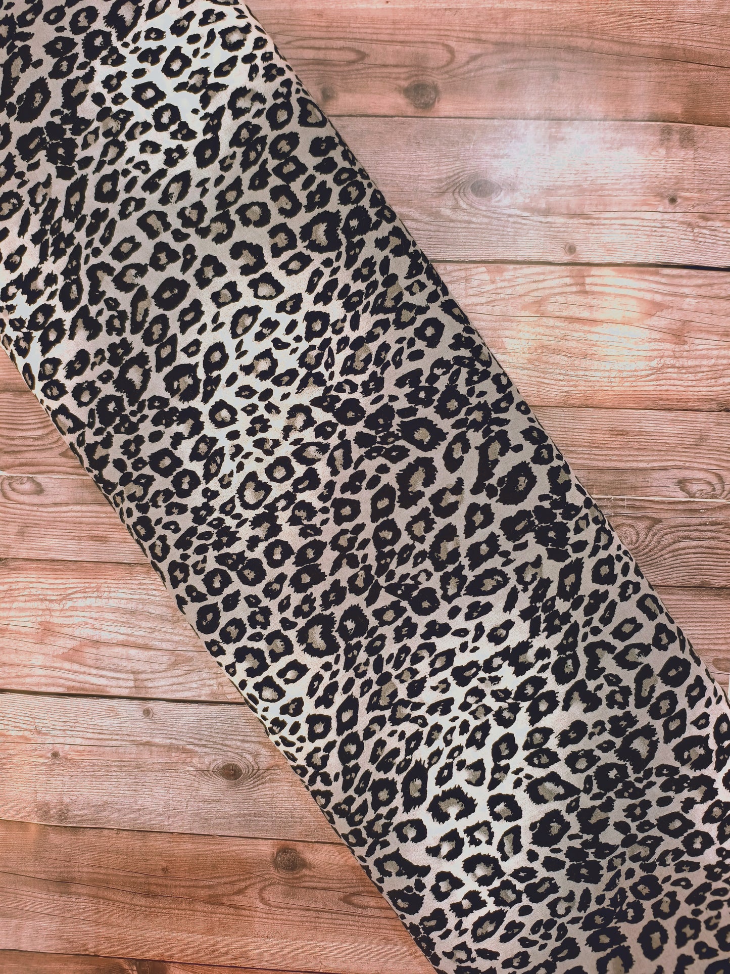 Grey Leopard Print Viscose