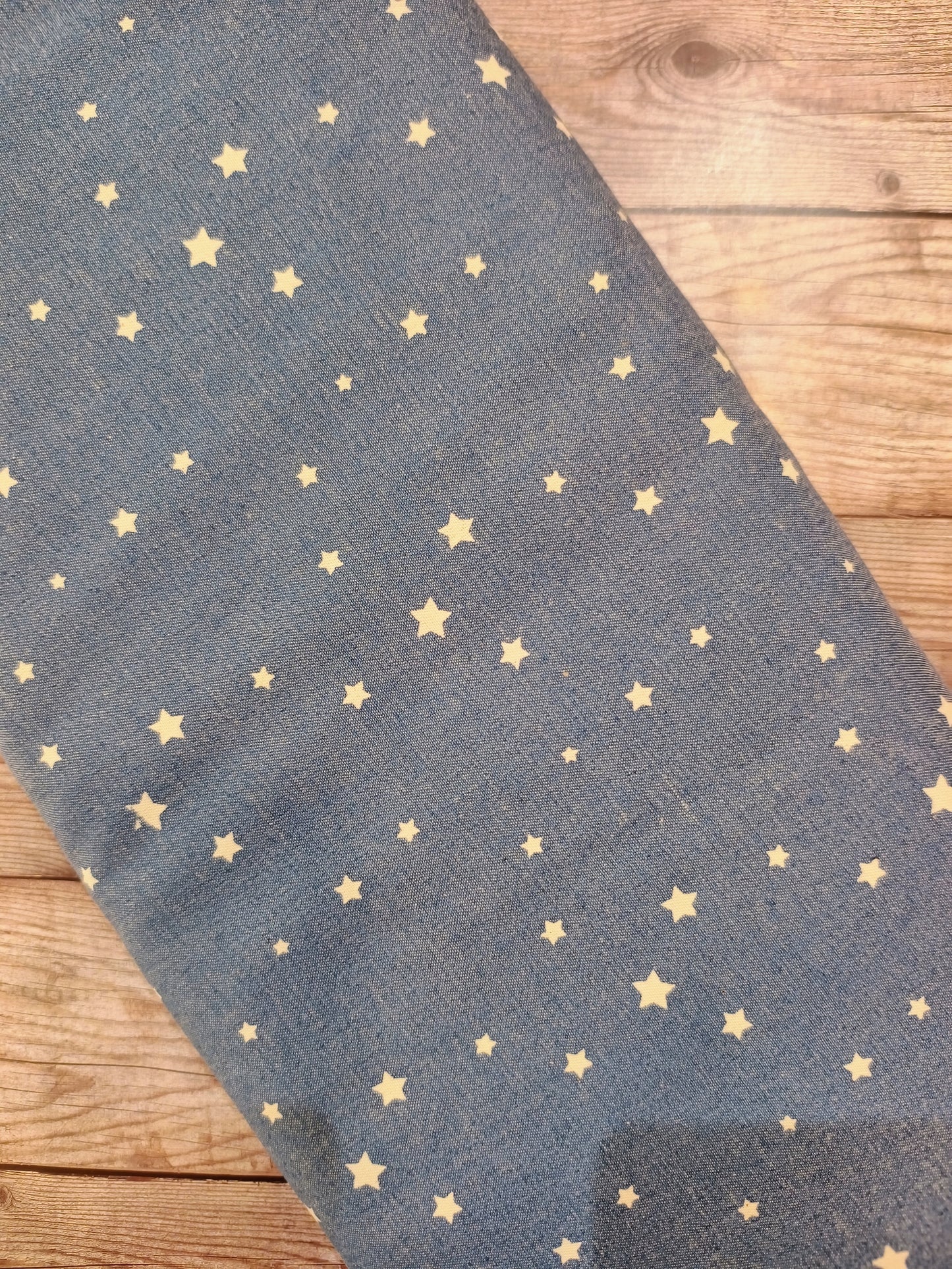 Cotton Chambray Stars