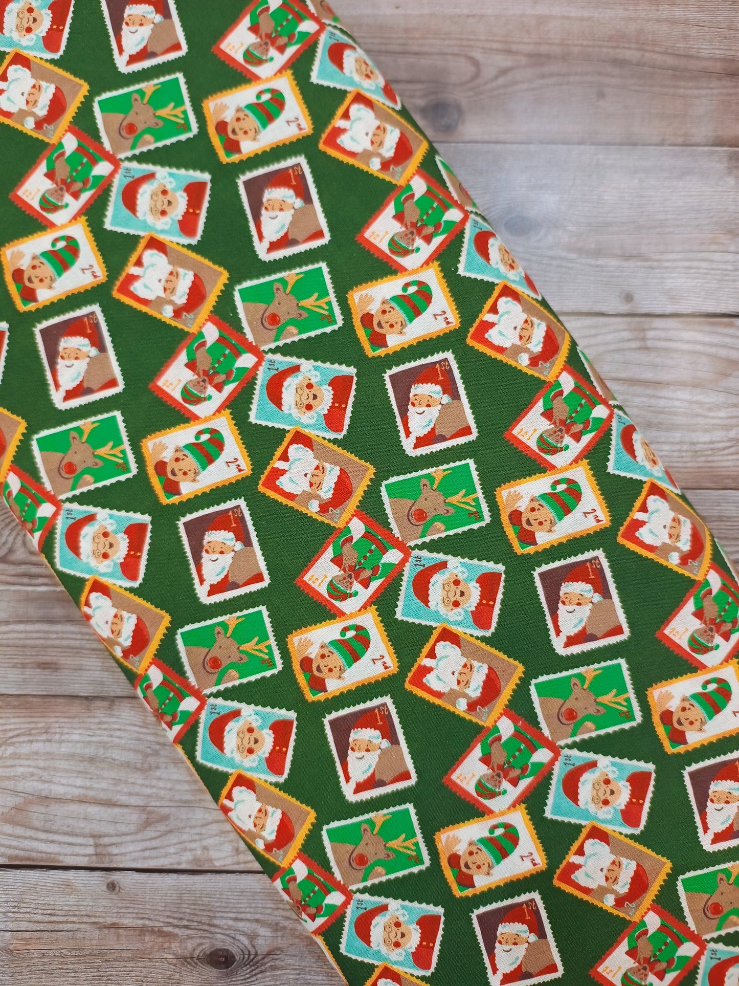Santa's Stamps Cotton