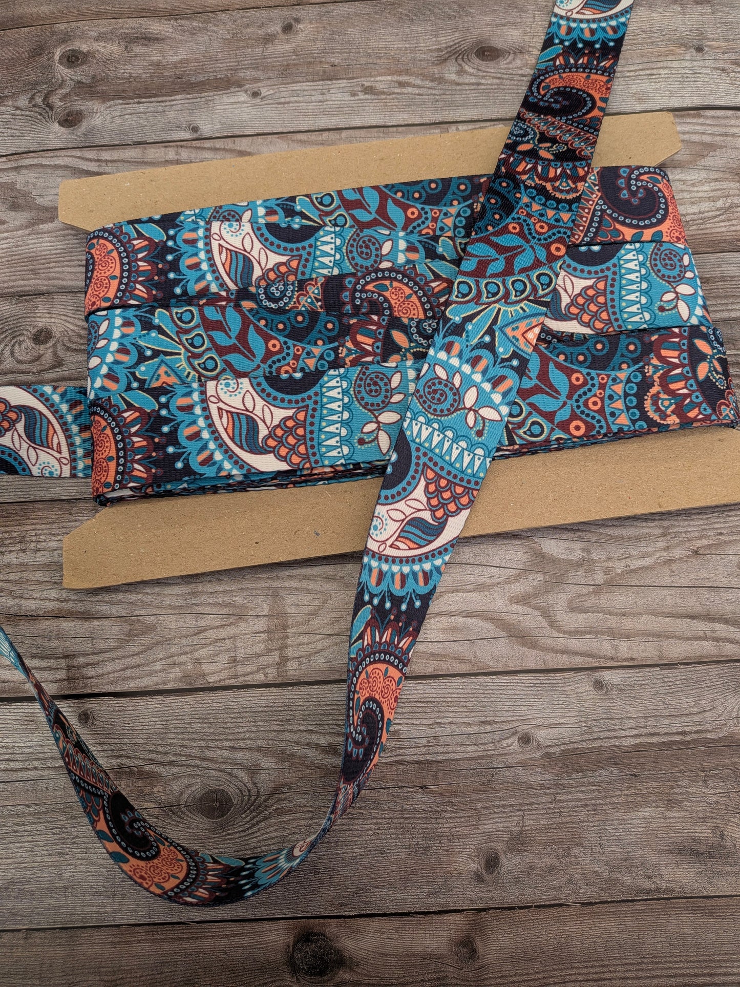 Paisley Printed 38mm Webbing