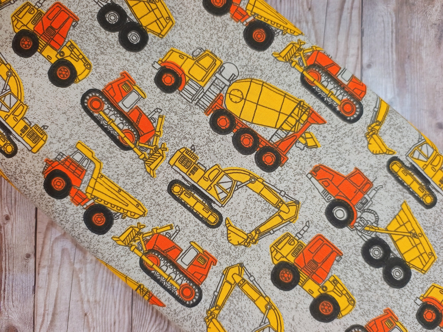 Construction Diggers Cotton