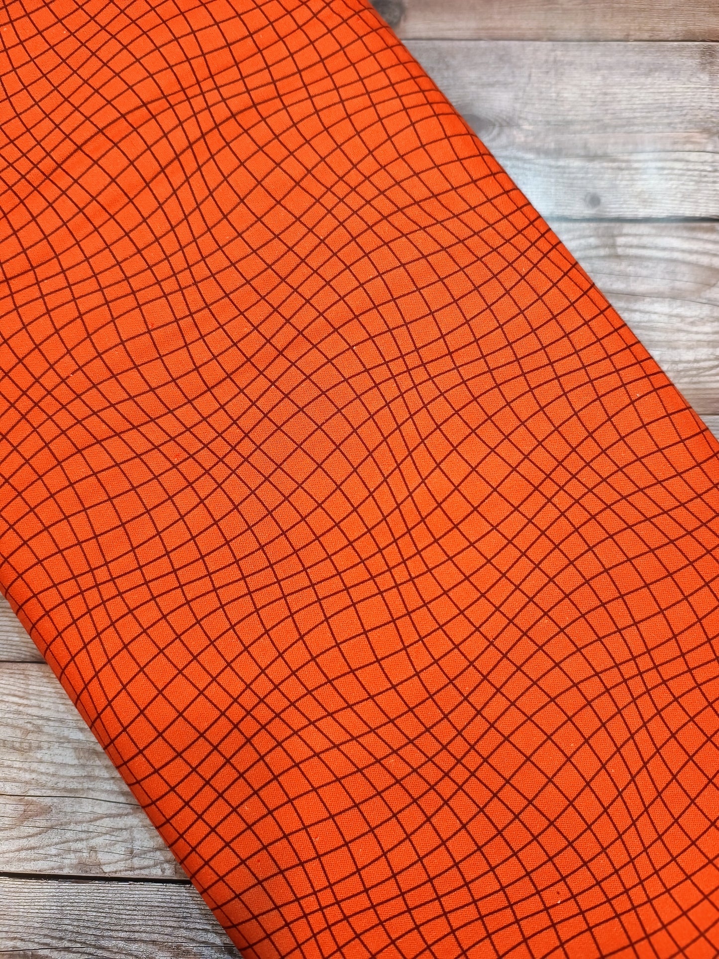 Burnt Orange Crisscross Blender Cotton