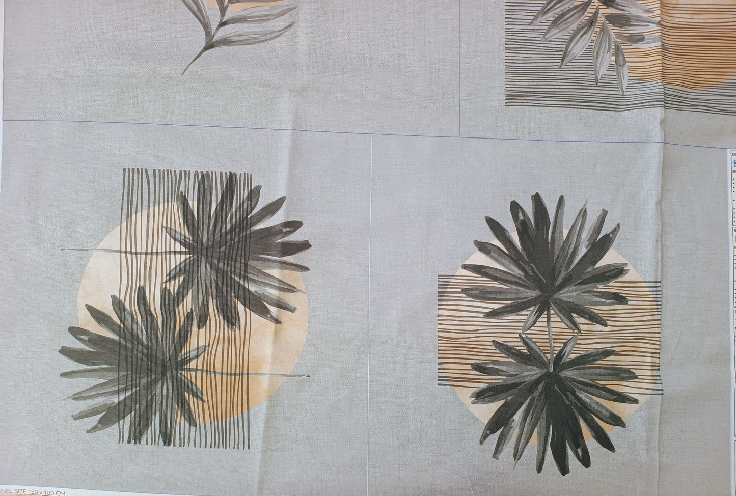 Leaf Cotton Canvas Cushion Panels