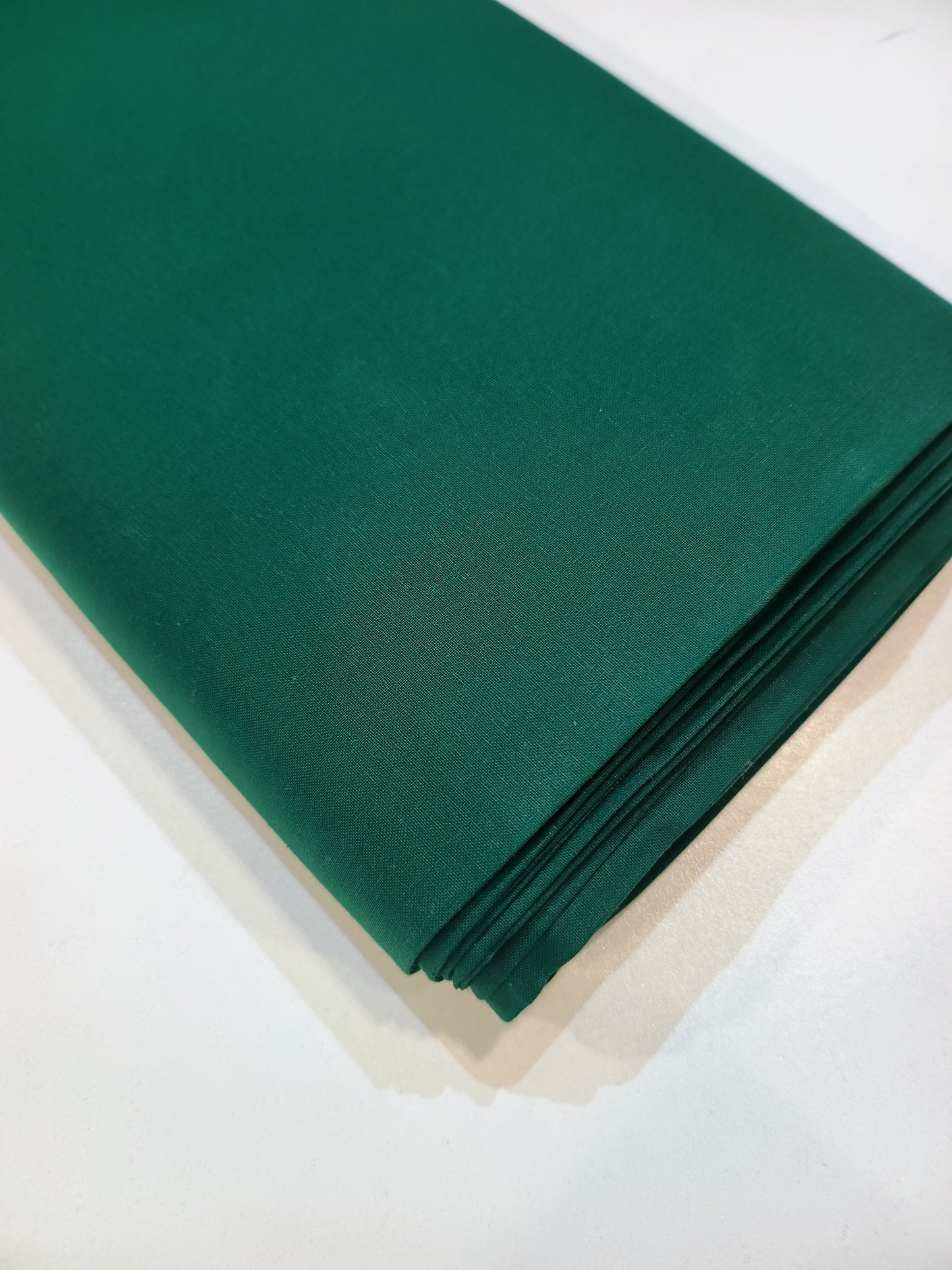 Plain Bottle Green Cotton