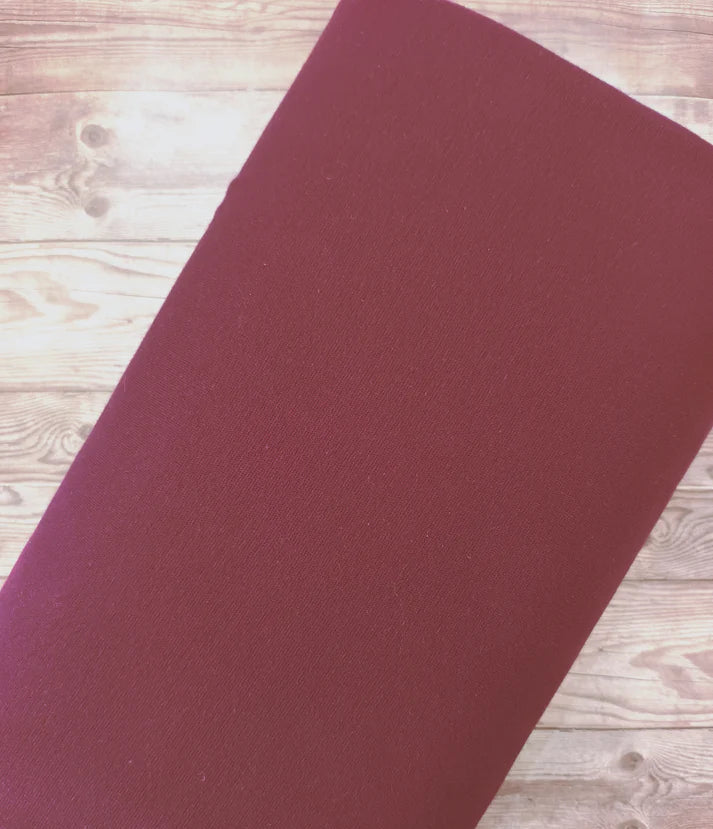 Plain Aubergine Loop Back French Terry