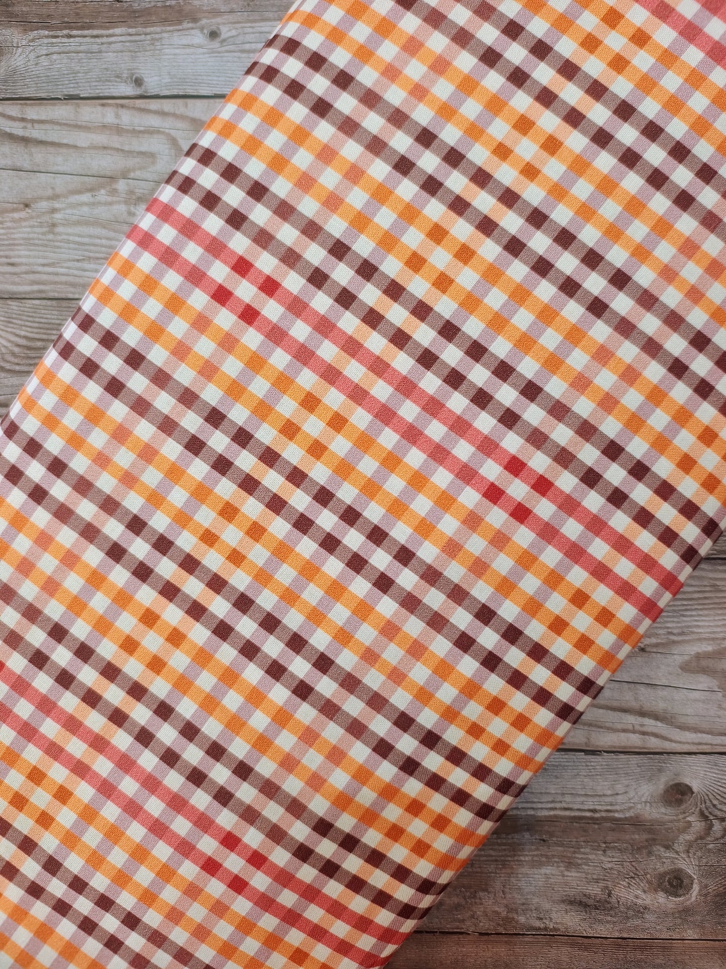 Autumnal Checked Cotton
