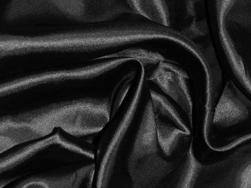 Black Silky Satin