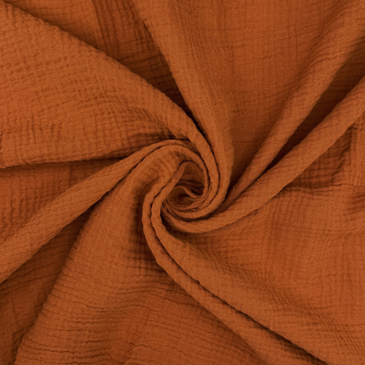 Rust Cotton Double Gauze