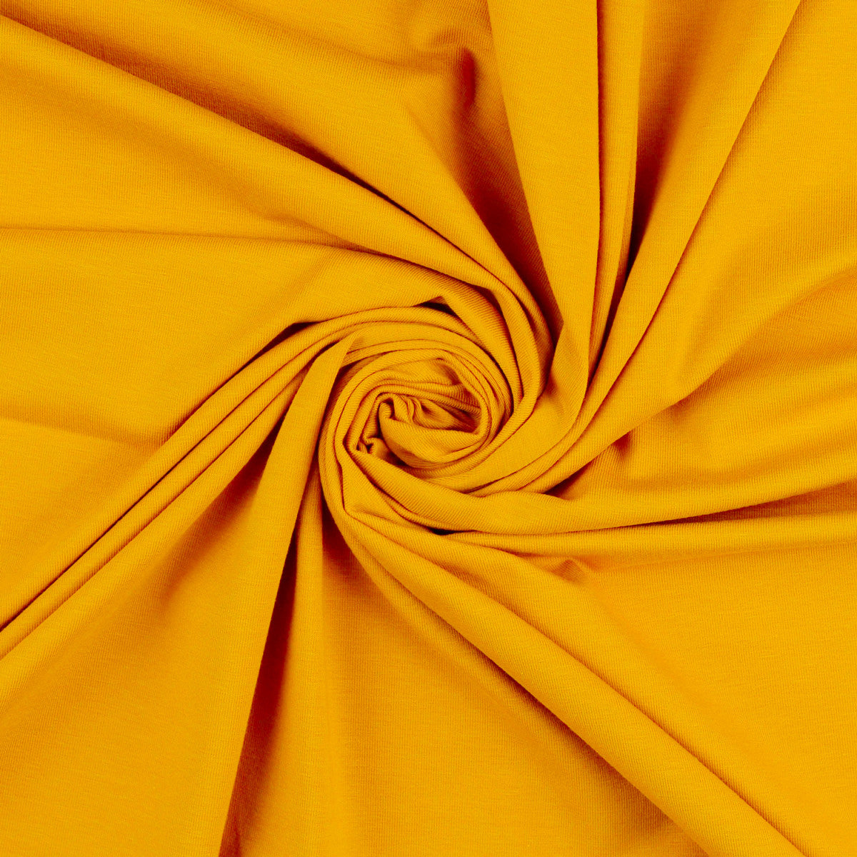 Plain Ochre Cotton Jersey