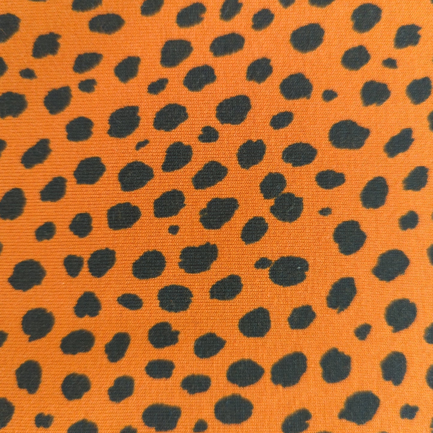 Dalmatian Spot on Rust Cotton Jersey