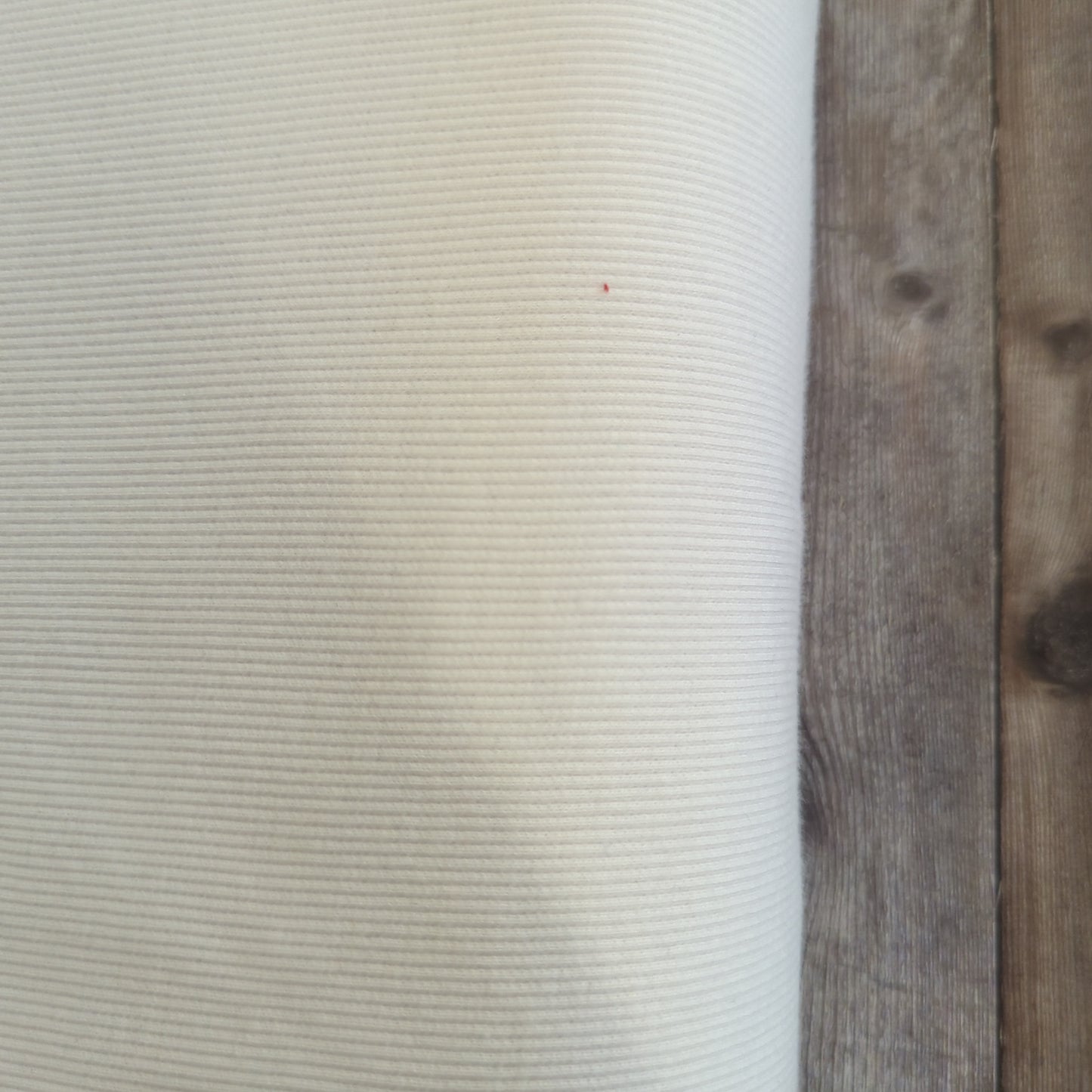 Ribbed White Tubular Cotton Ribbing Jersey
