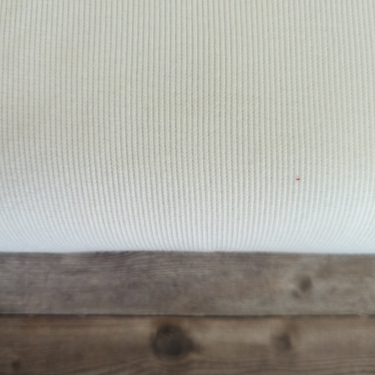 Ribbed White Tubular Cotton Ribbing Jersey
