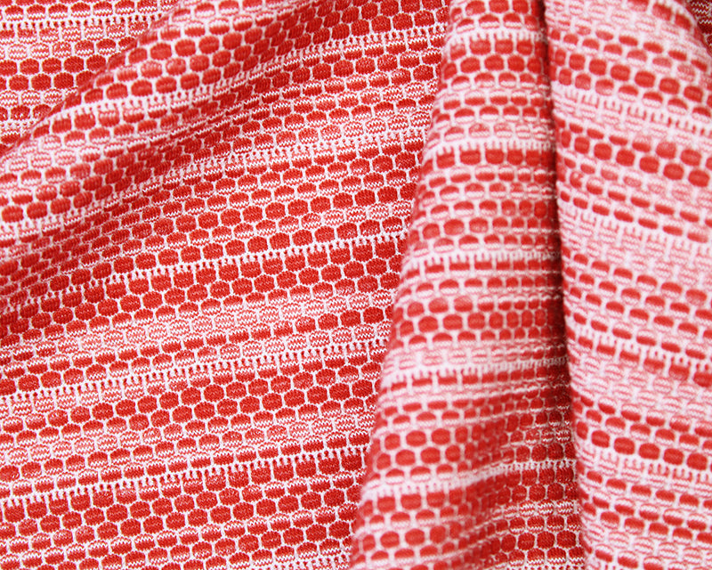 Honeycomb Stretch Cranberry Marl