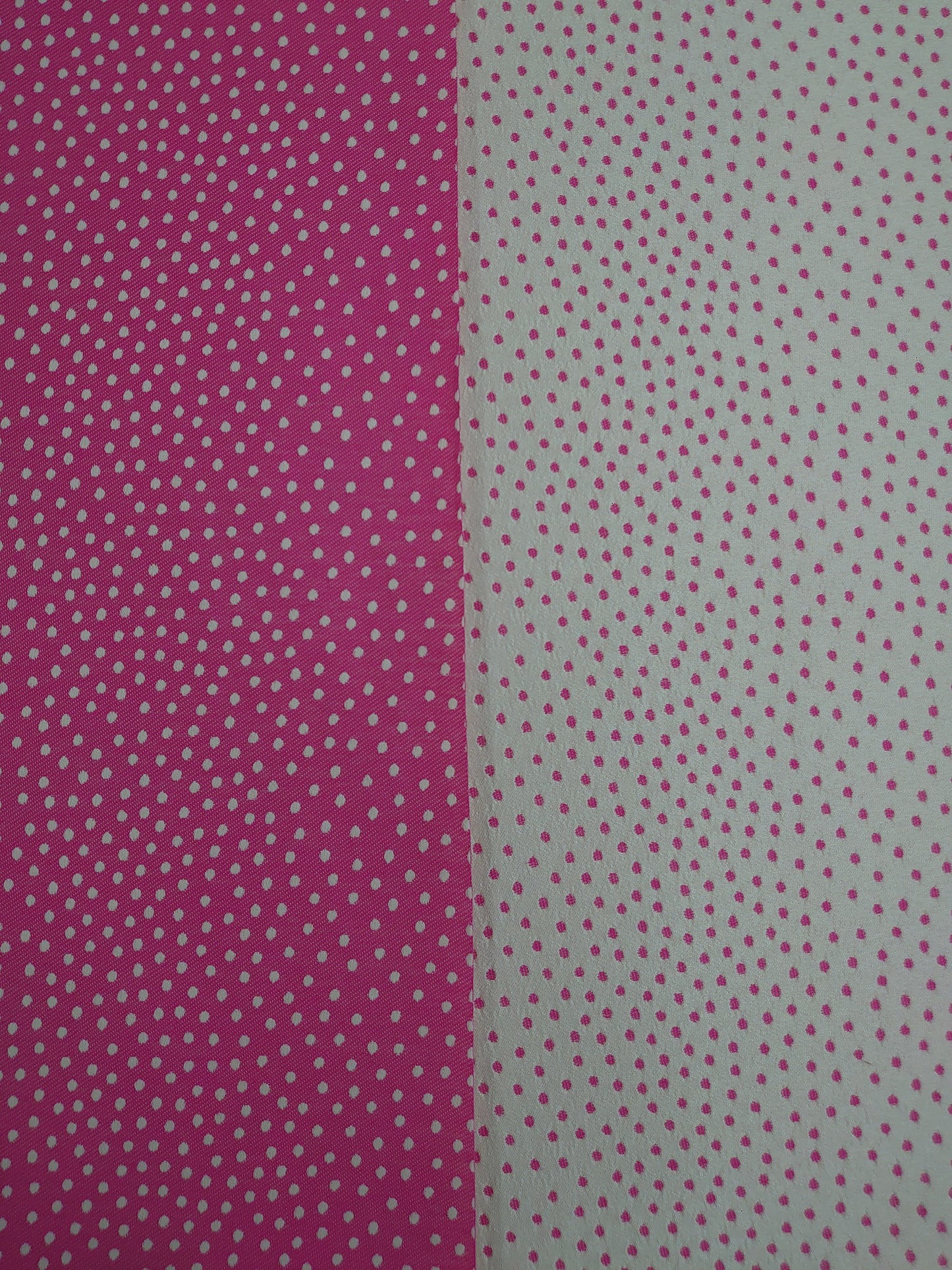 Pink & White Spot Reversible Canvas 92cm