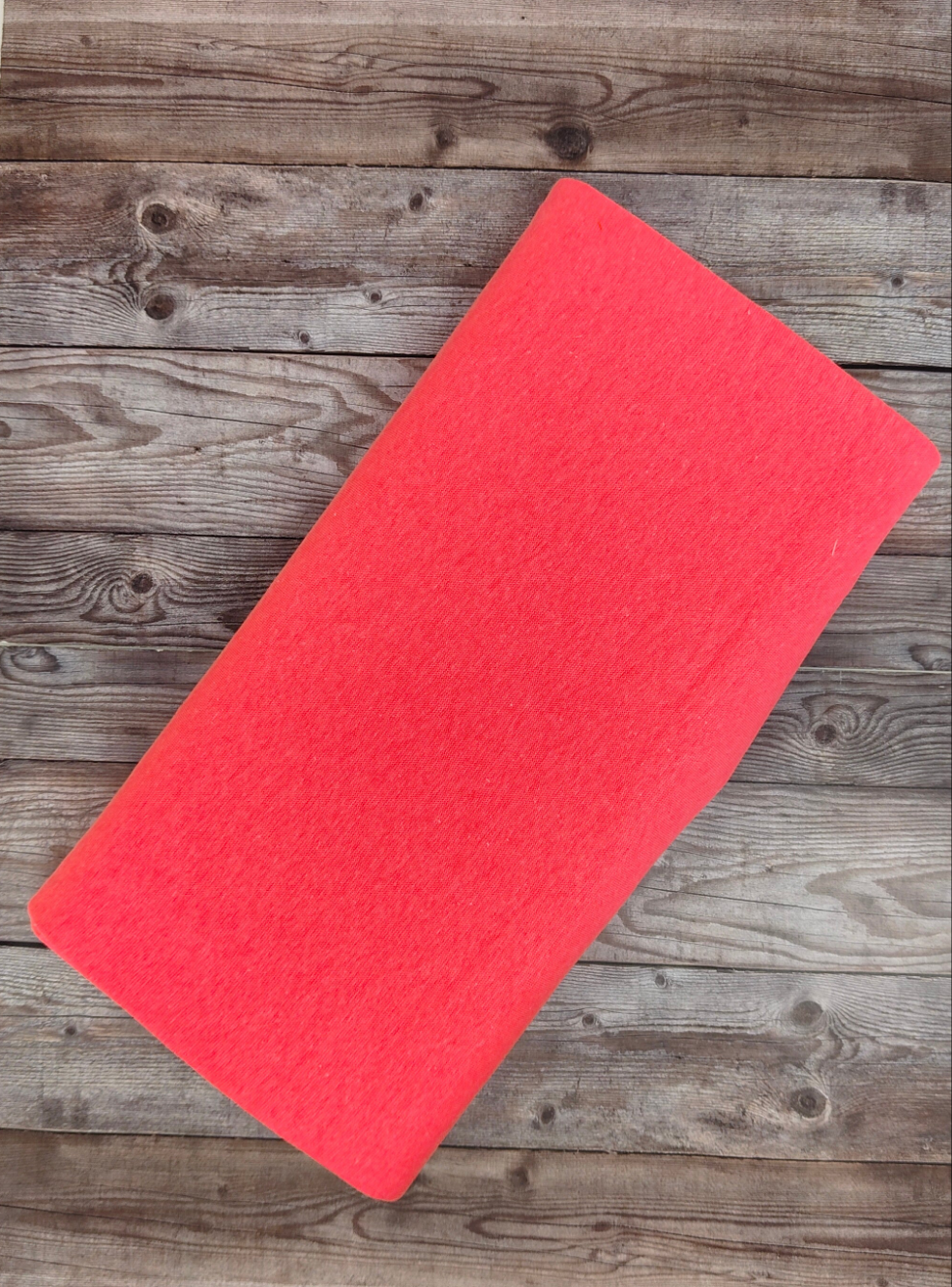Flo Pink Tubular Cotton Ribbing Jersey