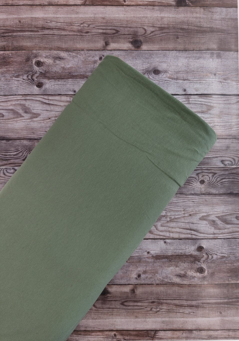 Plain Khaki Cotton Jersey