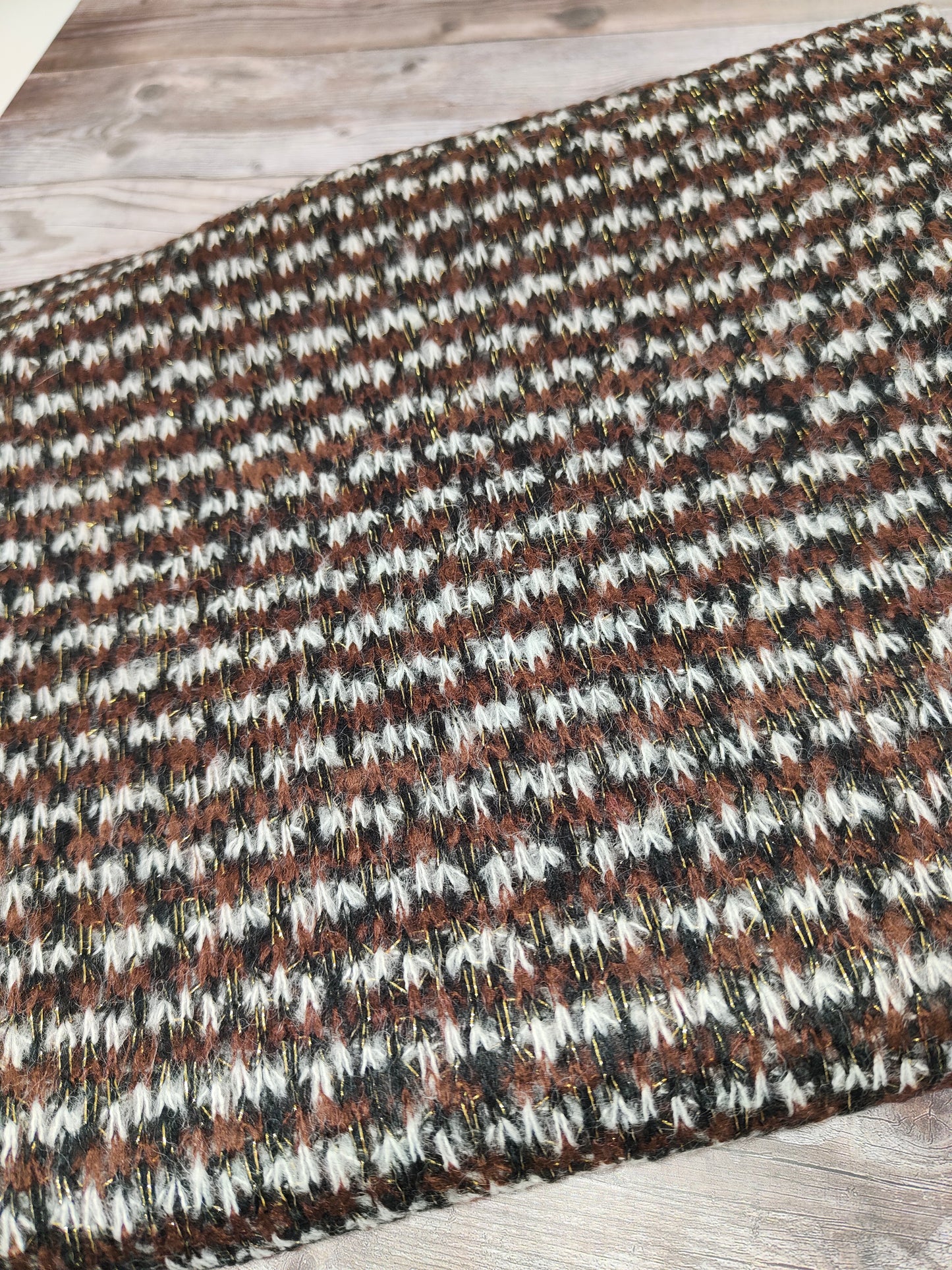 Chocolate and Lurex Loose Knit