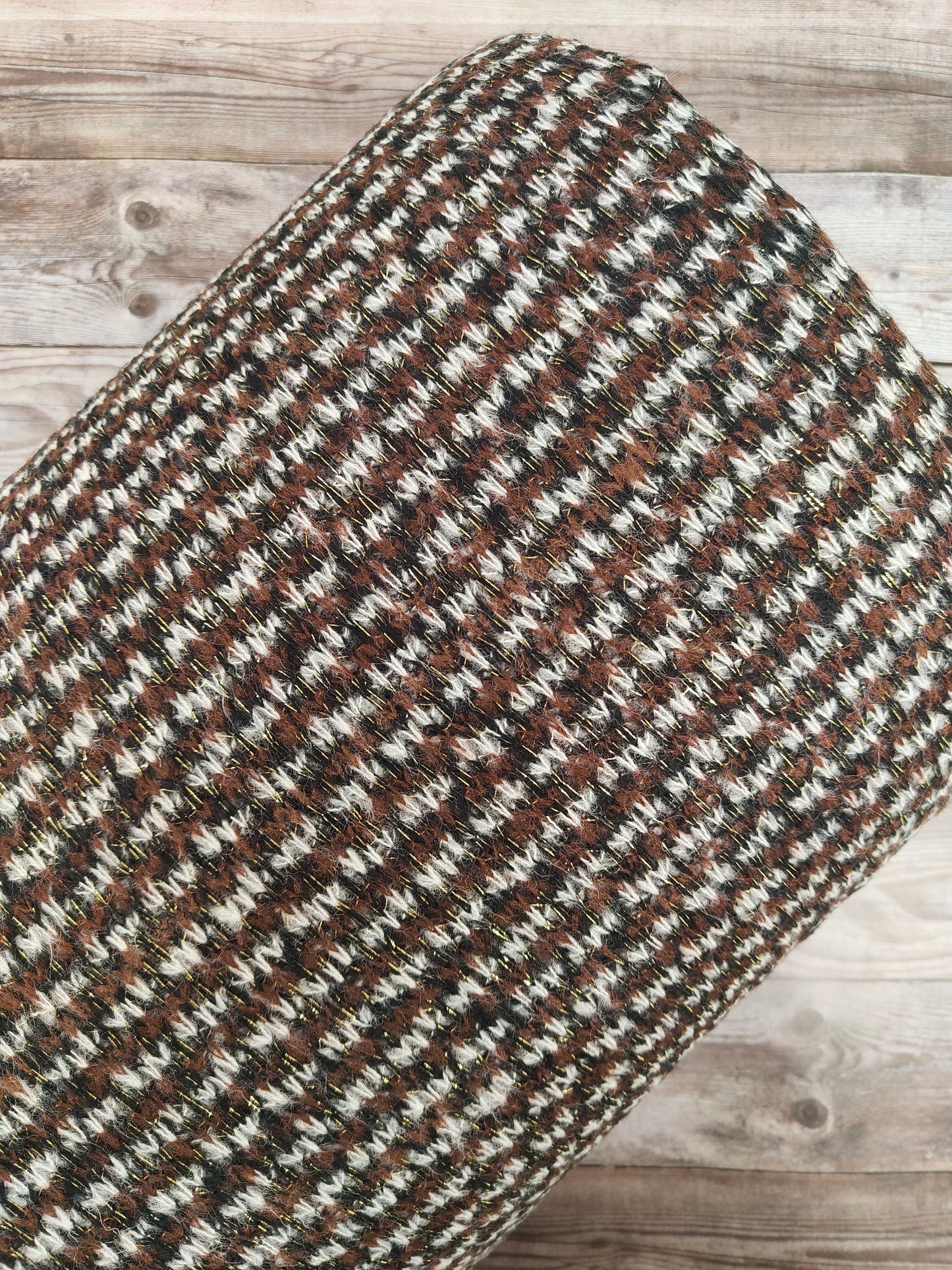 Chocolate and Lurex Loose Knit