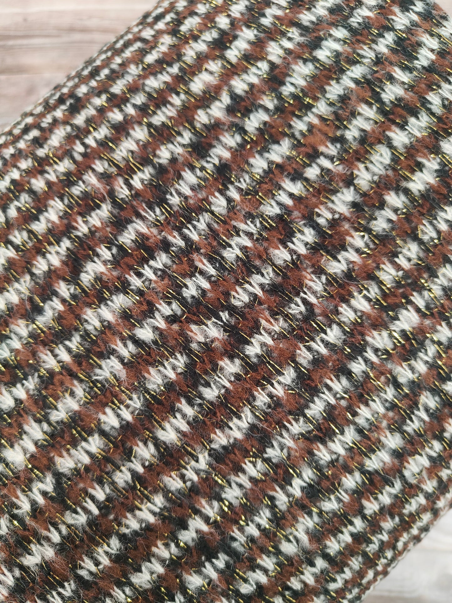 Chocolate and Lurex Loose Knit