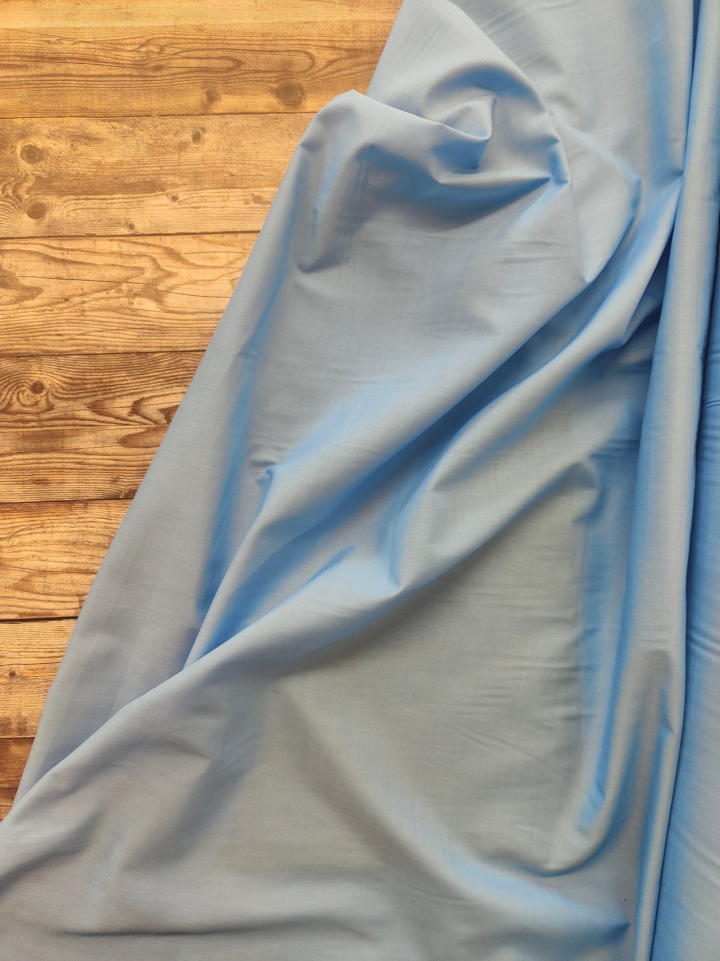 Cornflour Blue Plain Polycotton
