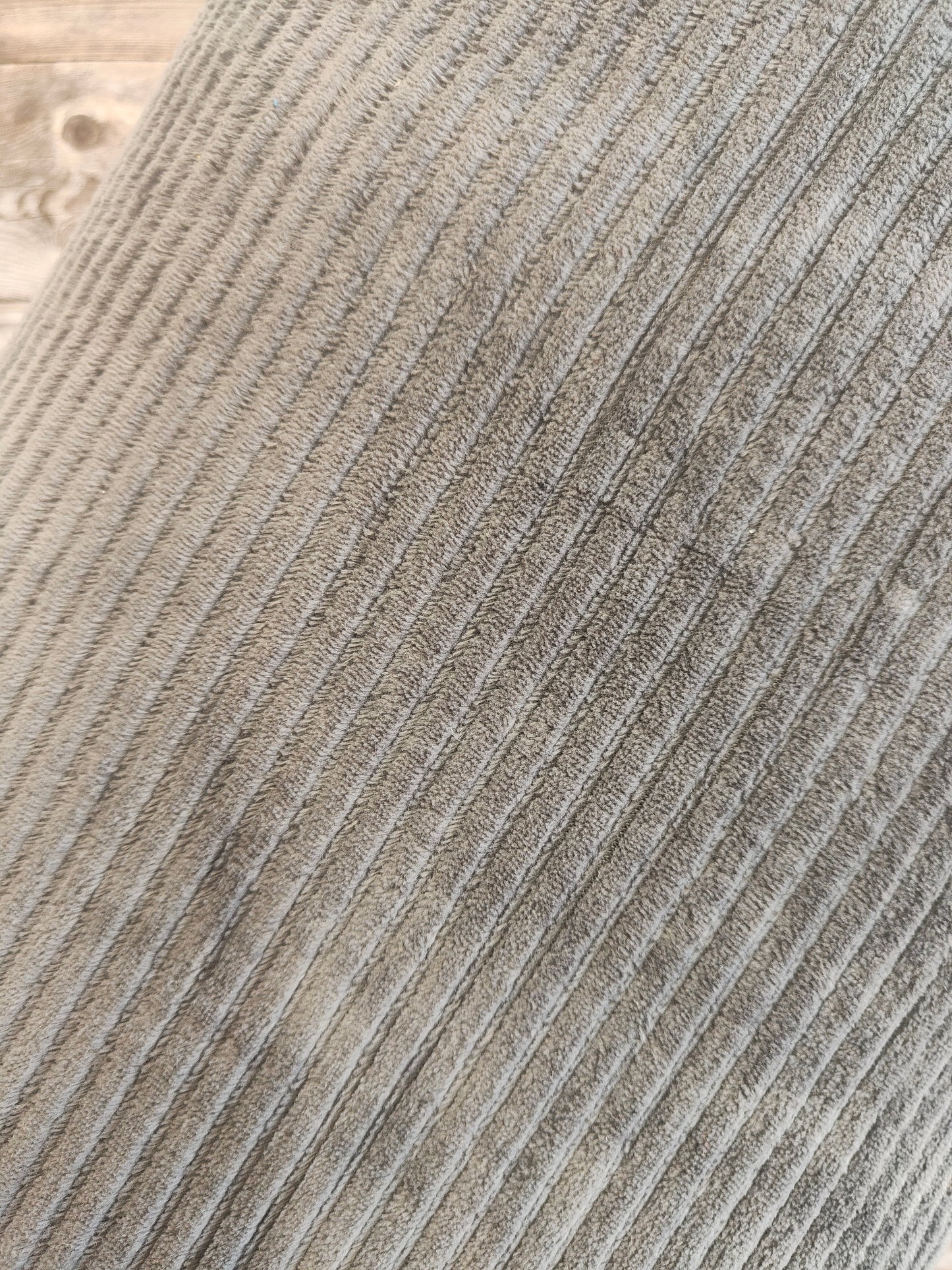 Grey Big Knit Corduroy Jersey